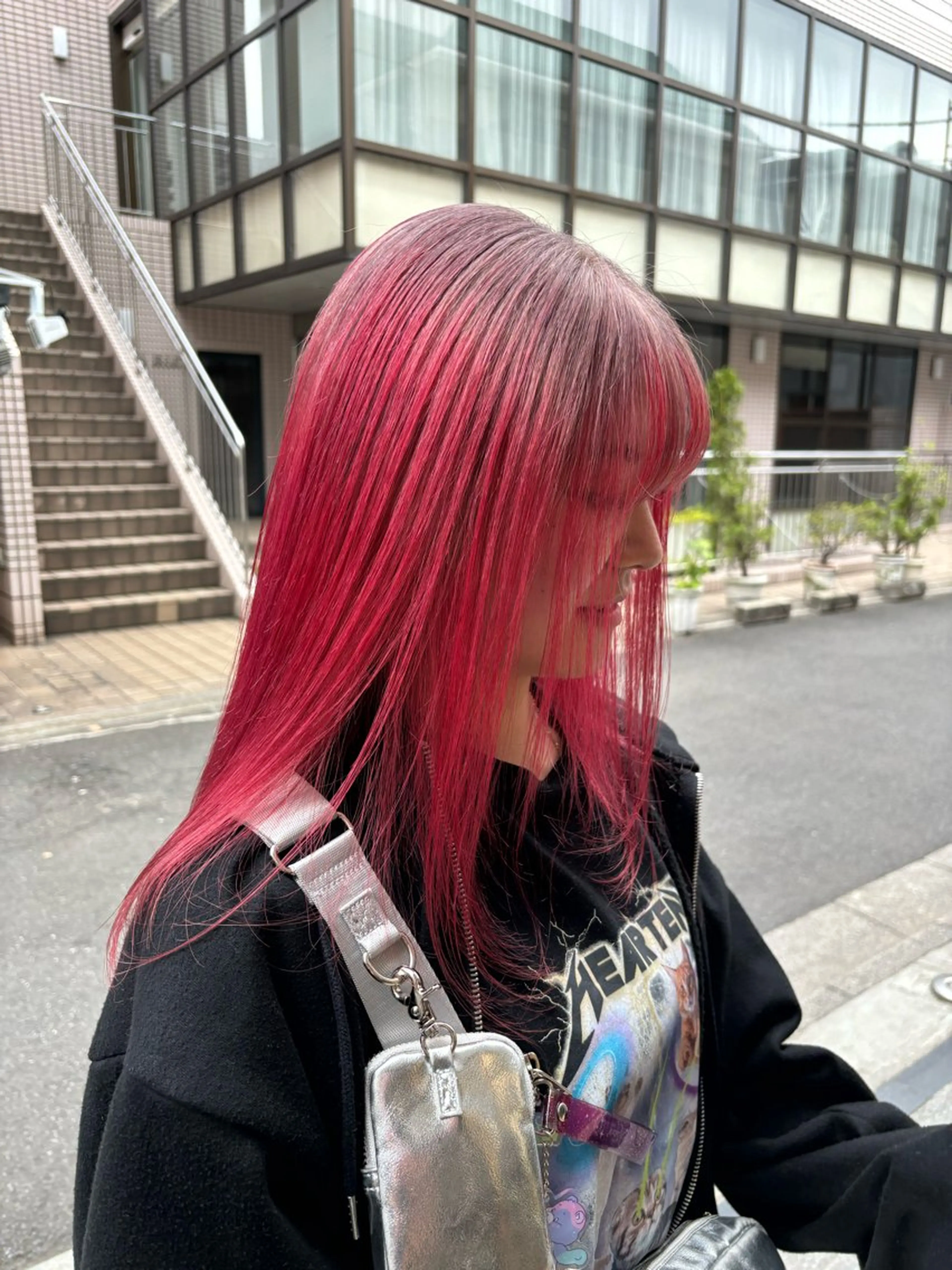 セミロング カラー ヘアアレンジ ヘアカラー トリートメント 派手髪/ハイトーン RIN🩵ྀིのヘアスタイル