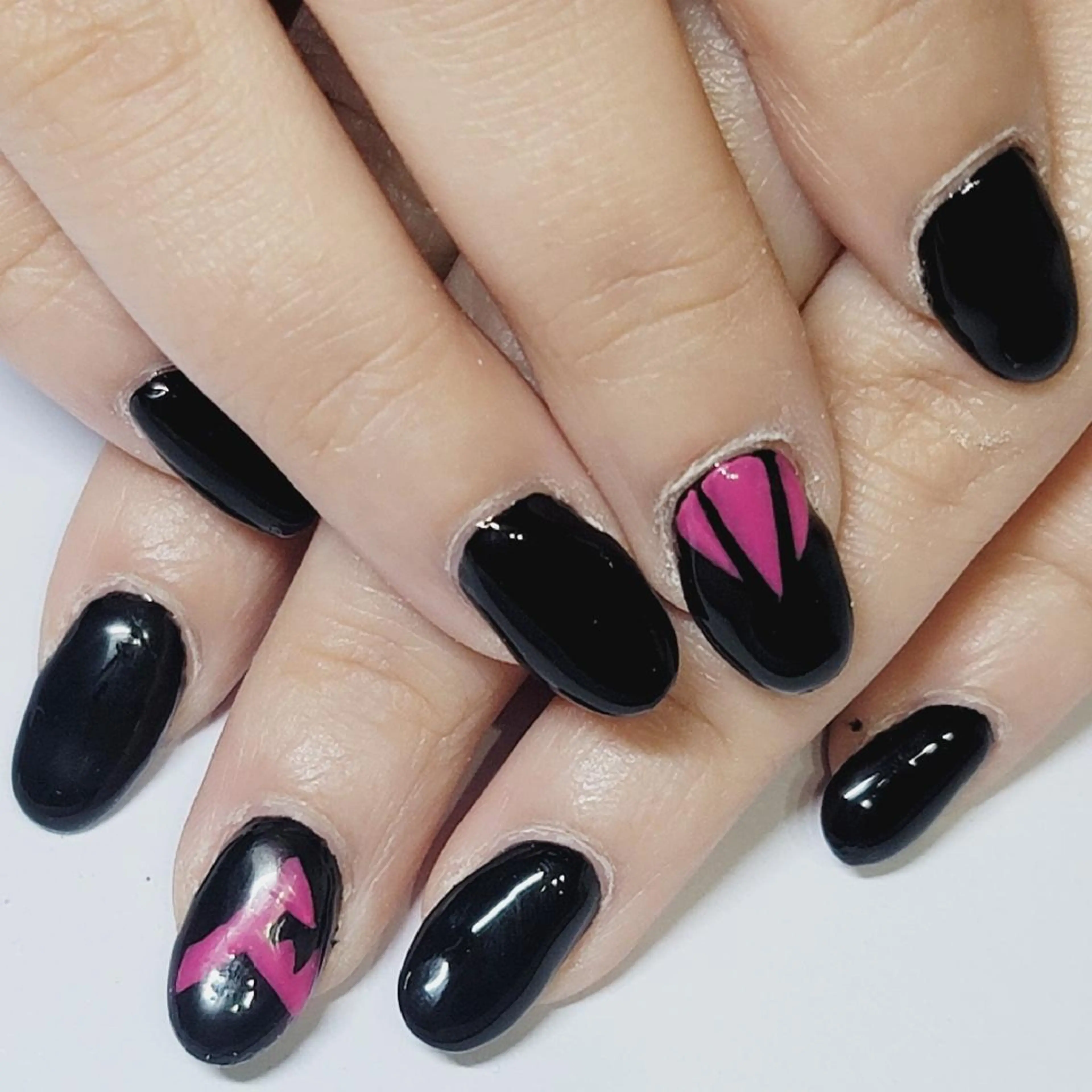 ネイル アートネイル ワンカラーネイル ピンク ハンドネイル よしだ ひろきのネイルデザイン