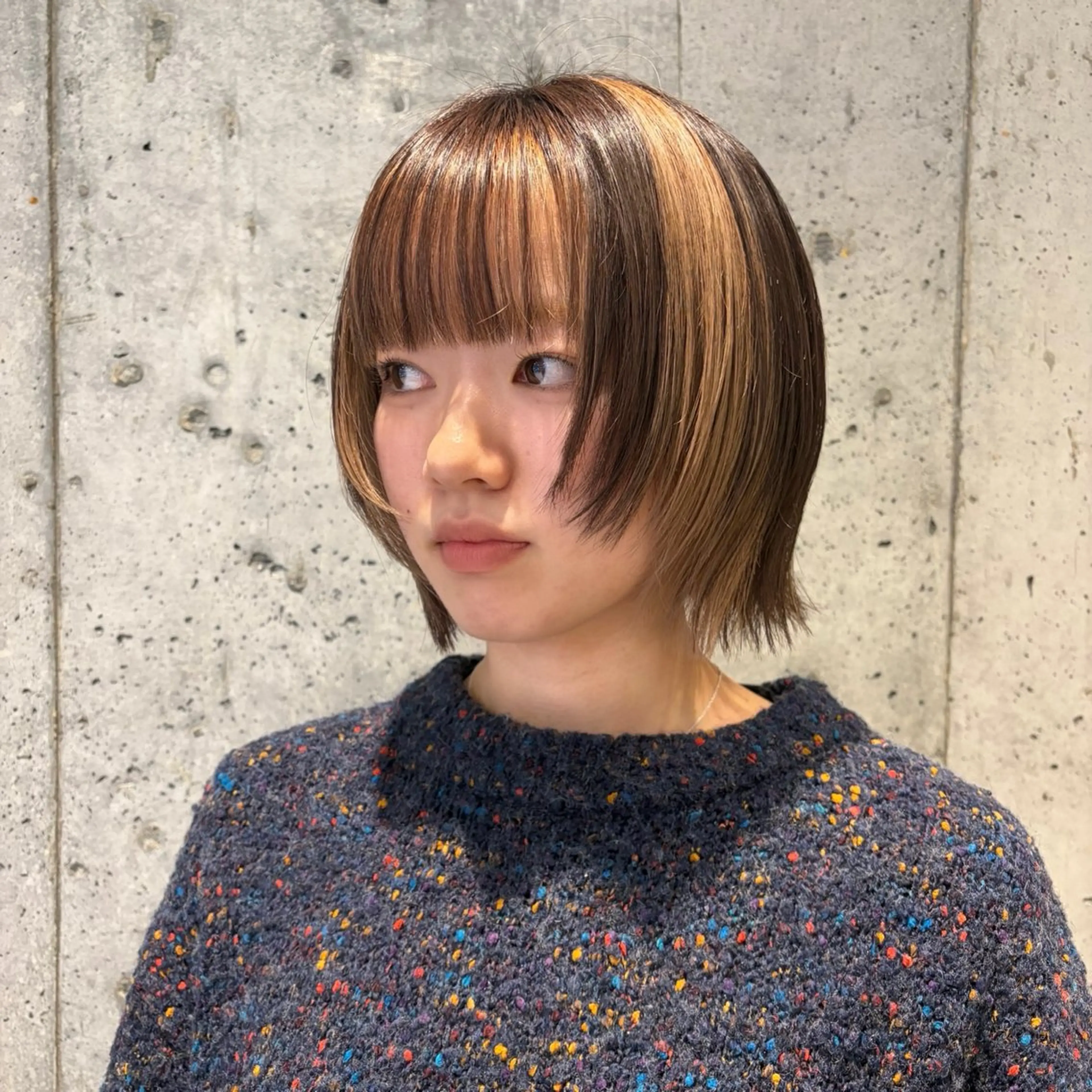 ショート カラー ヘアカラー 🦖ミニボブ/ボブ /MOEKA🦕のヘアスタイル