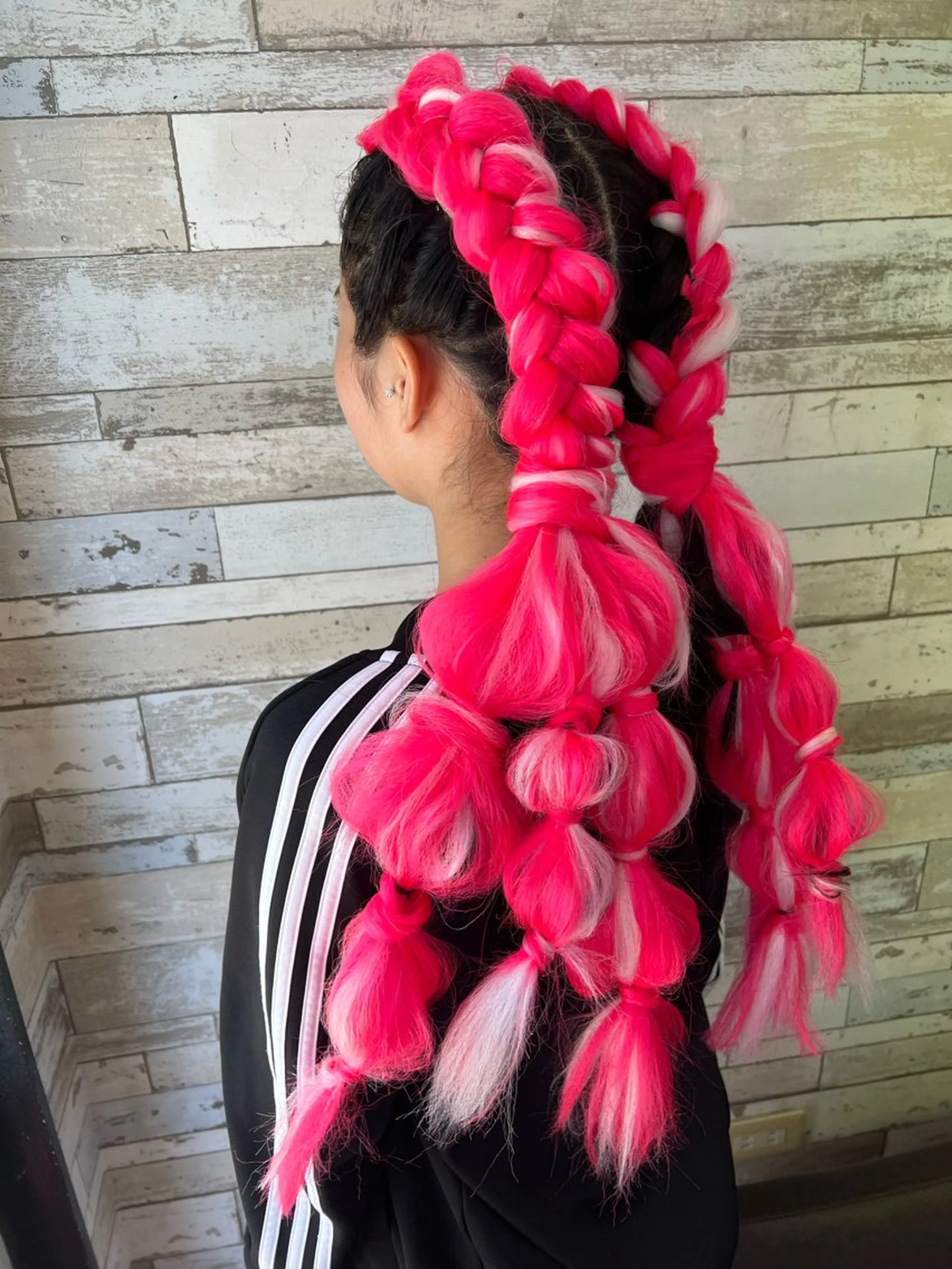 ロング エクステ B-W ⭐️REIKOのヘアスタイル