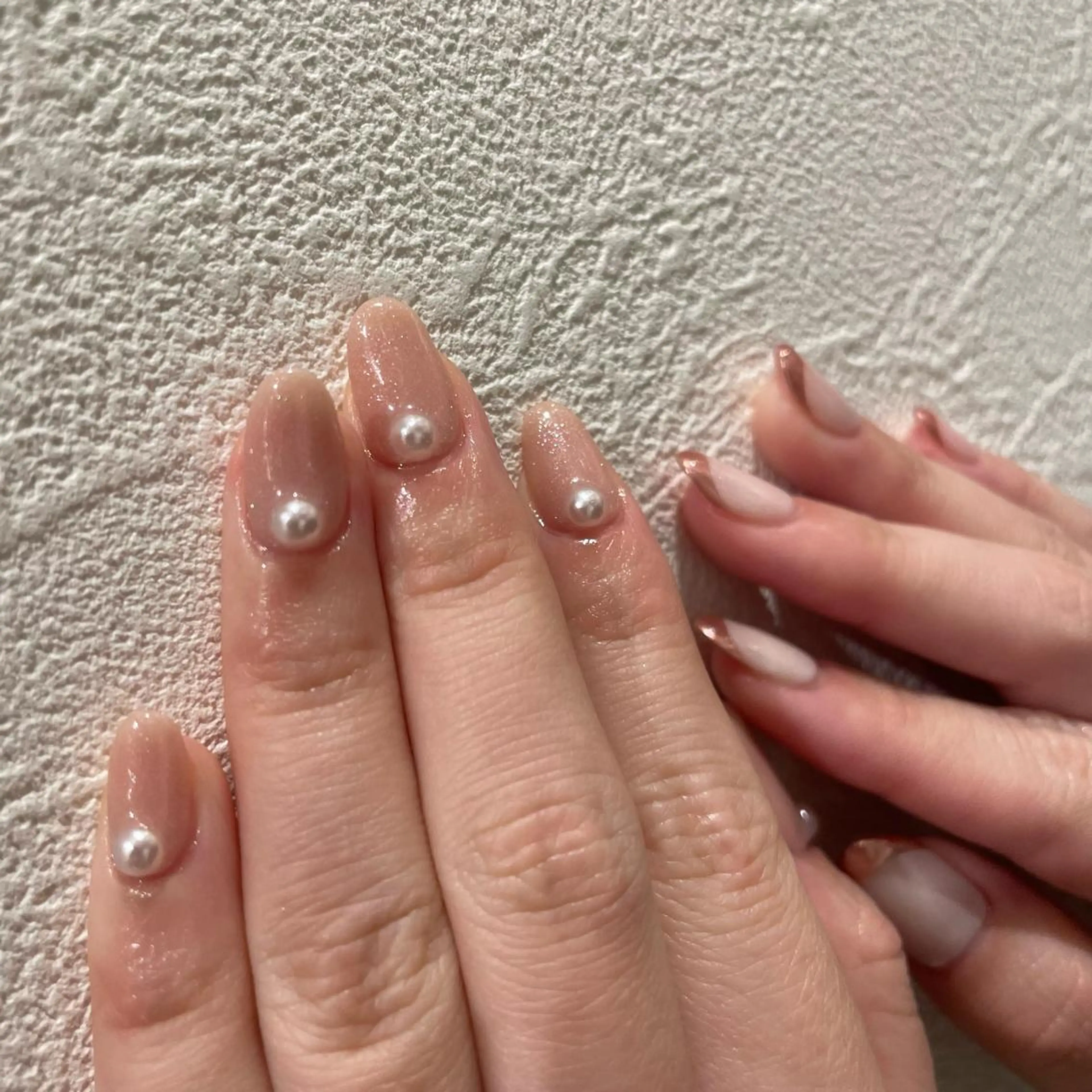 褒められ✨オフ無♡simpleコース【パラジェル＋500​〜​】(アート両手で4​〜​5本まで)パーツ別途追加の写真