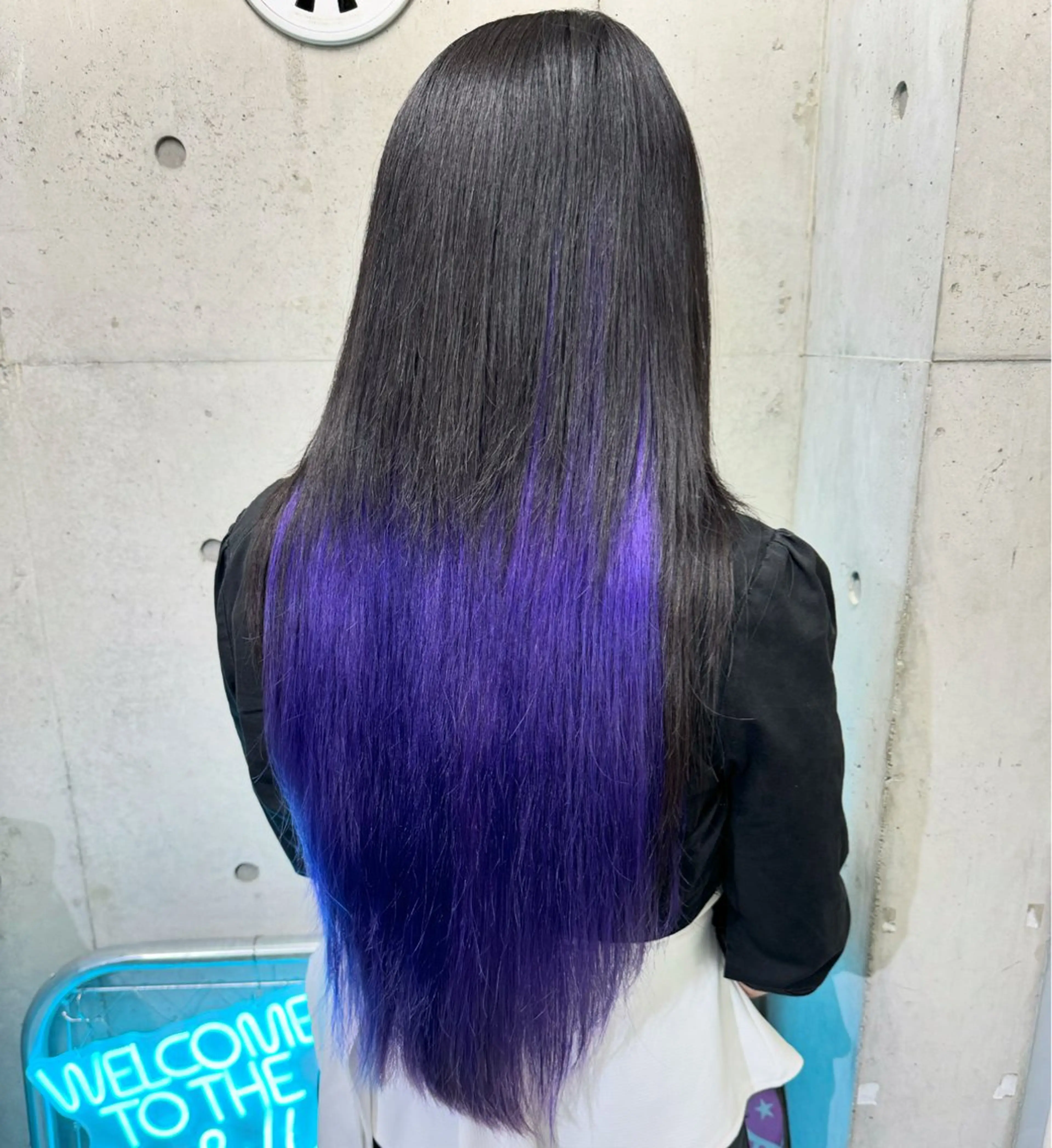 ロング カラー パープルカラー ハロウィン ♡₊⁺カットの天才 ？？AYANEのヘアスタイル