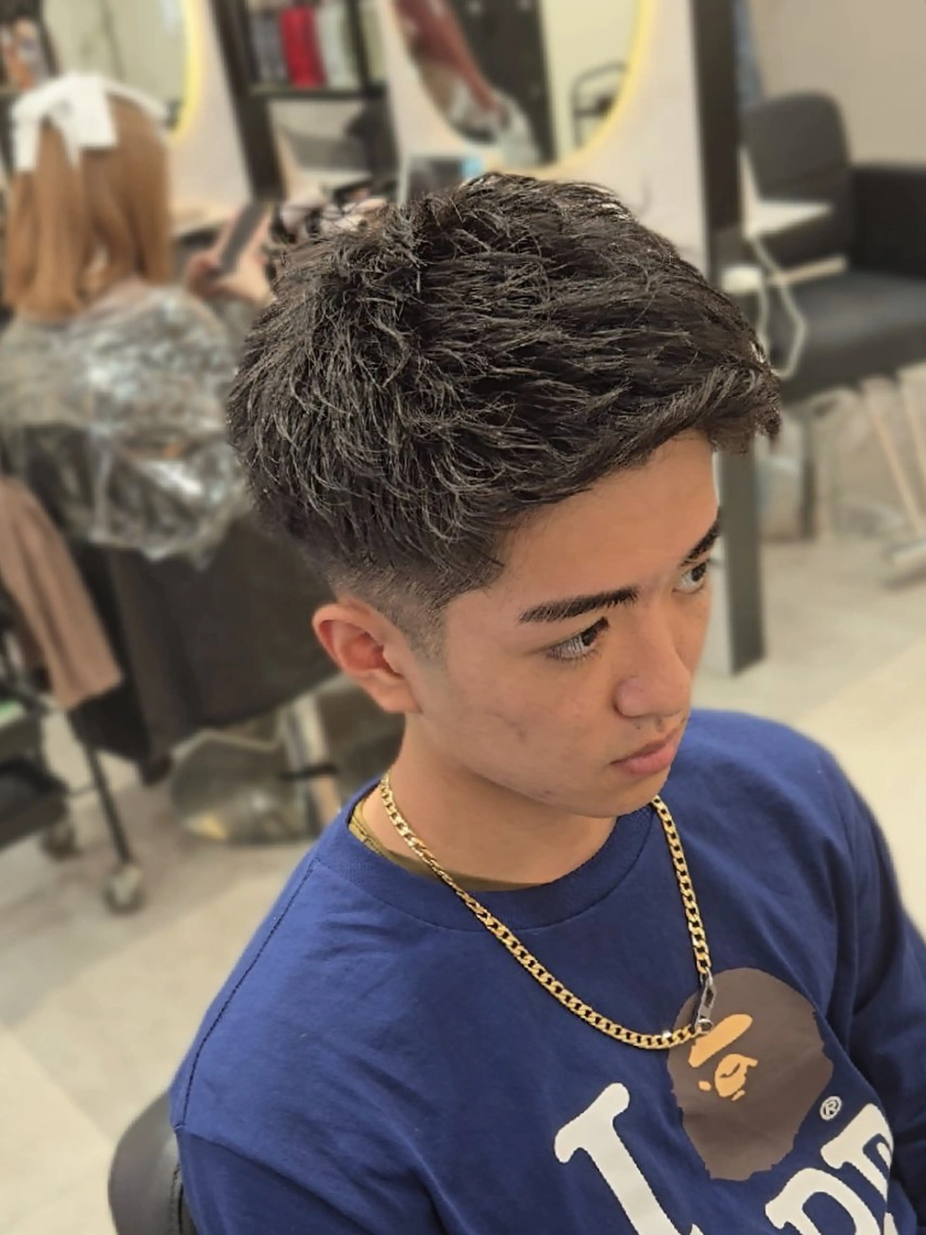 メンズ ショート フェードカット カット ヘアセット Lapis 名古屋駅前店所属・LEN名古屋/パーマ 海外ヘア/メンズ特化のヘアスタイル