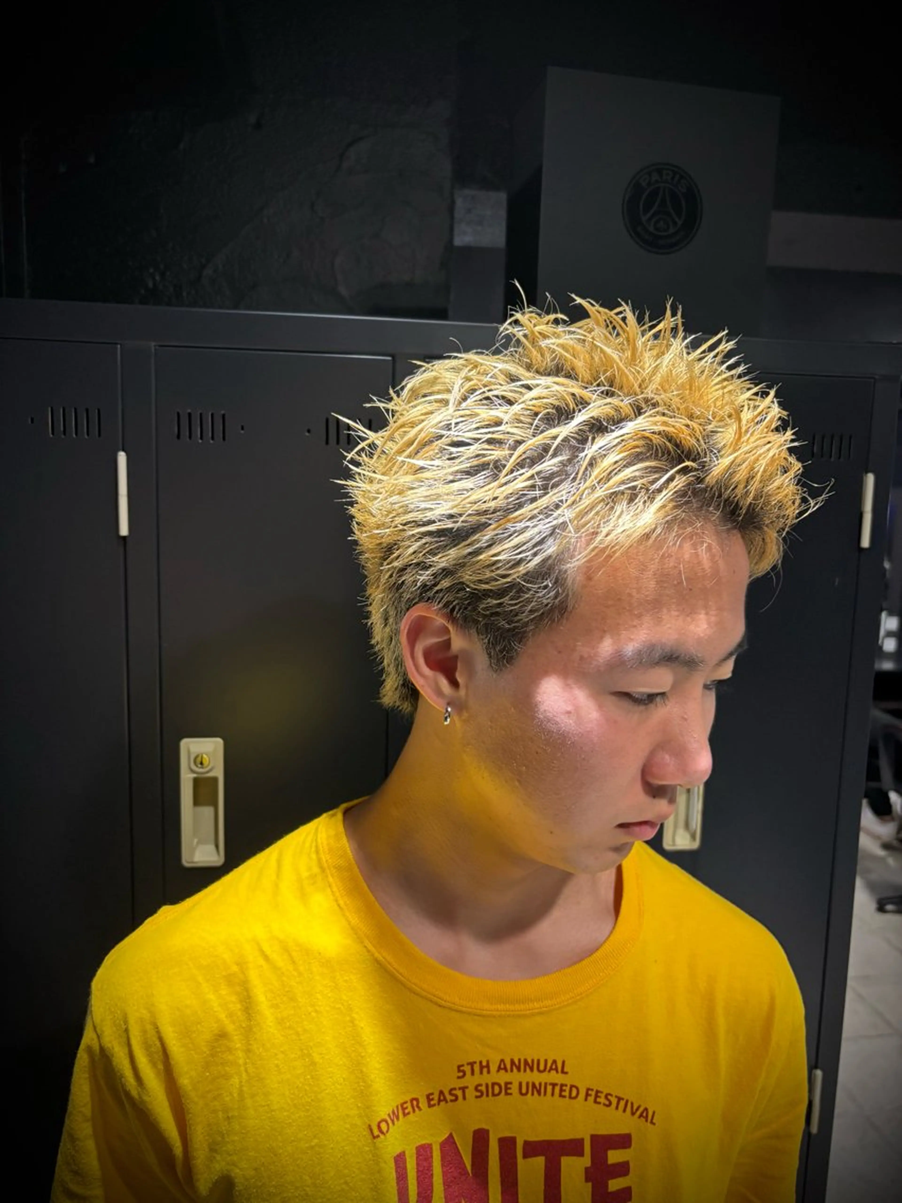 ショート メンズ スパイキーショート ショートヘア カット ヘッドスパ ヘアセット メンズパーマ/難波/ 心斎橋　室園亮佑のヘアスタイル