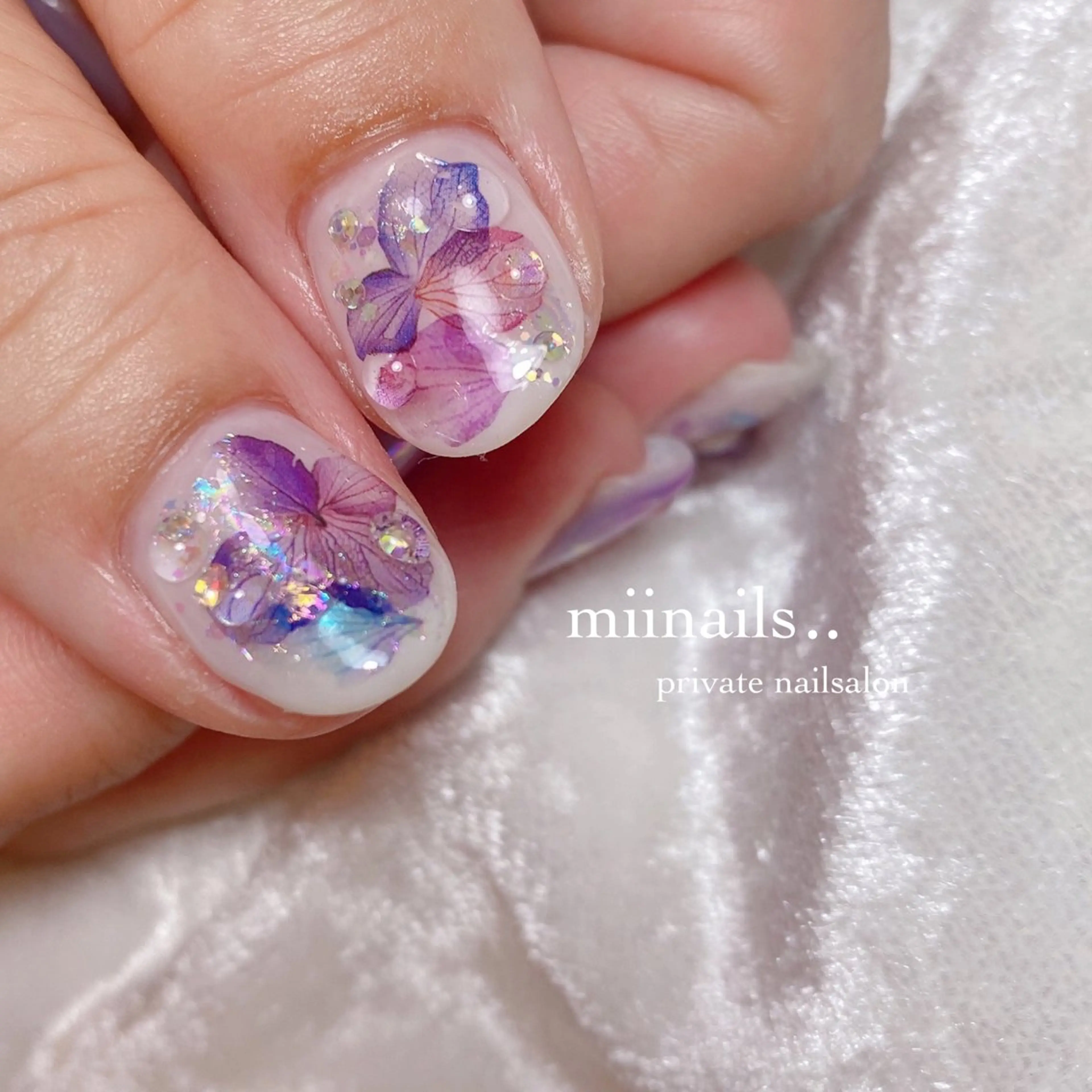 ネイル 韓国ネイル ワンホンネイル ハンドネイル nailsalon miinailsのネイルデザイン