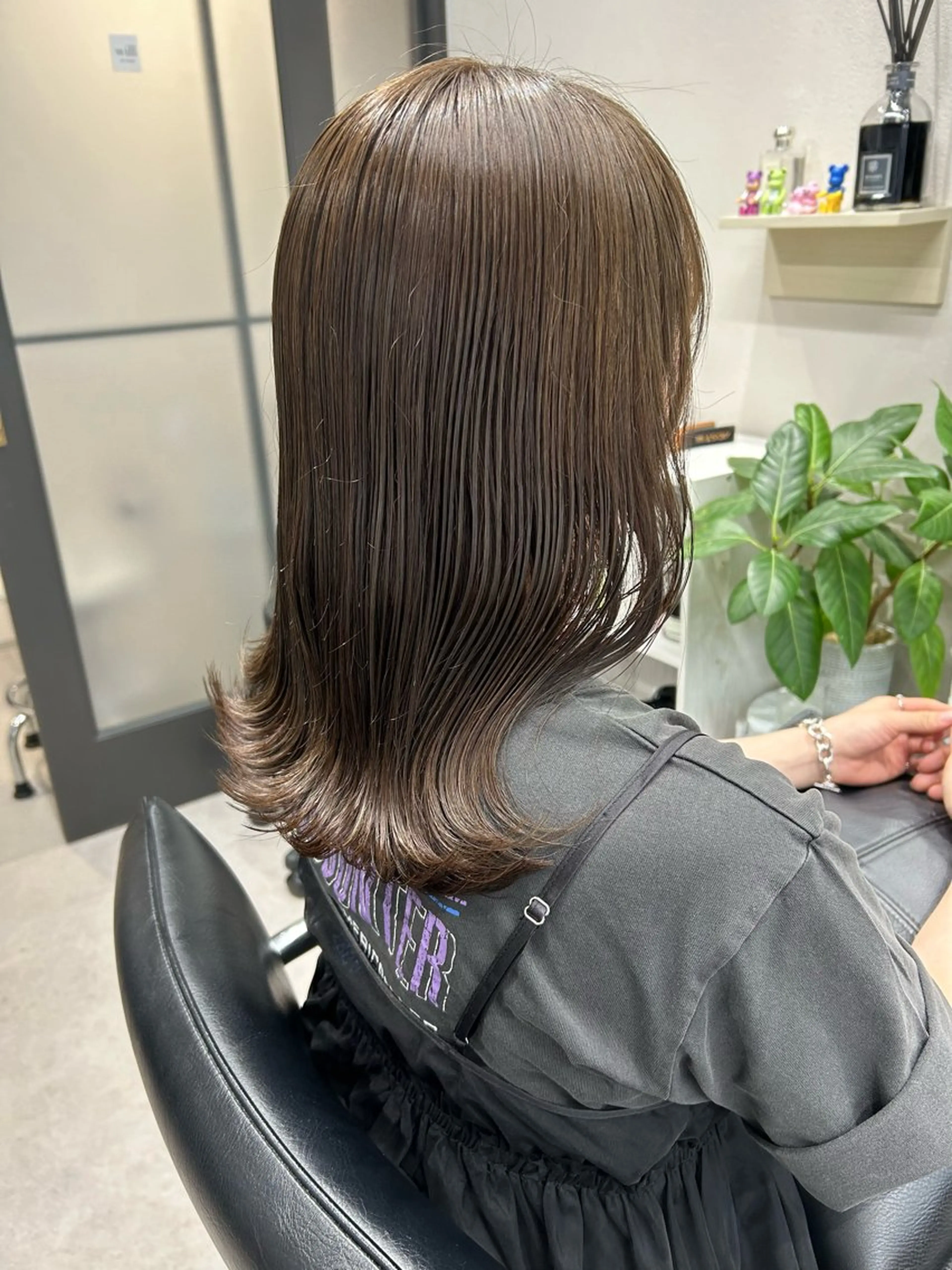 セミロング カラー カット ヘアカラー トリートメント 髪質改善will hairdesignのヘアスタイル