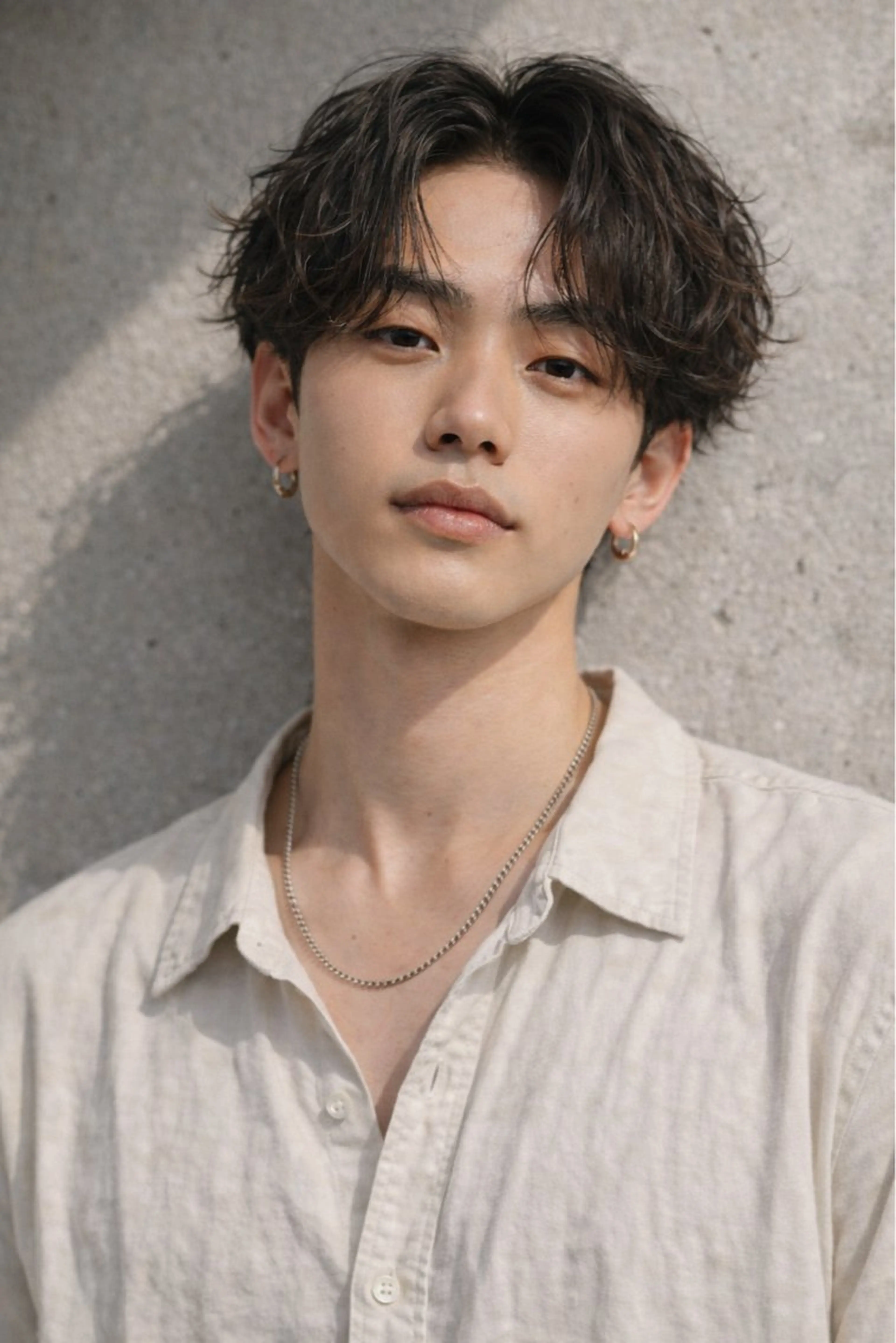 ショート パーマ カット ヘアカラー パーマ ショート　ボブ メンズ　パーマのヘアスタイル