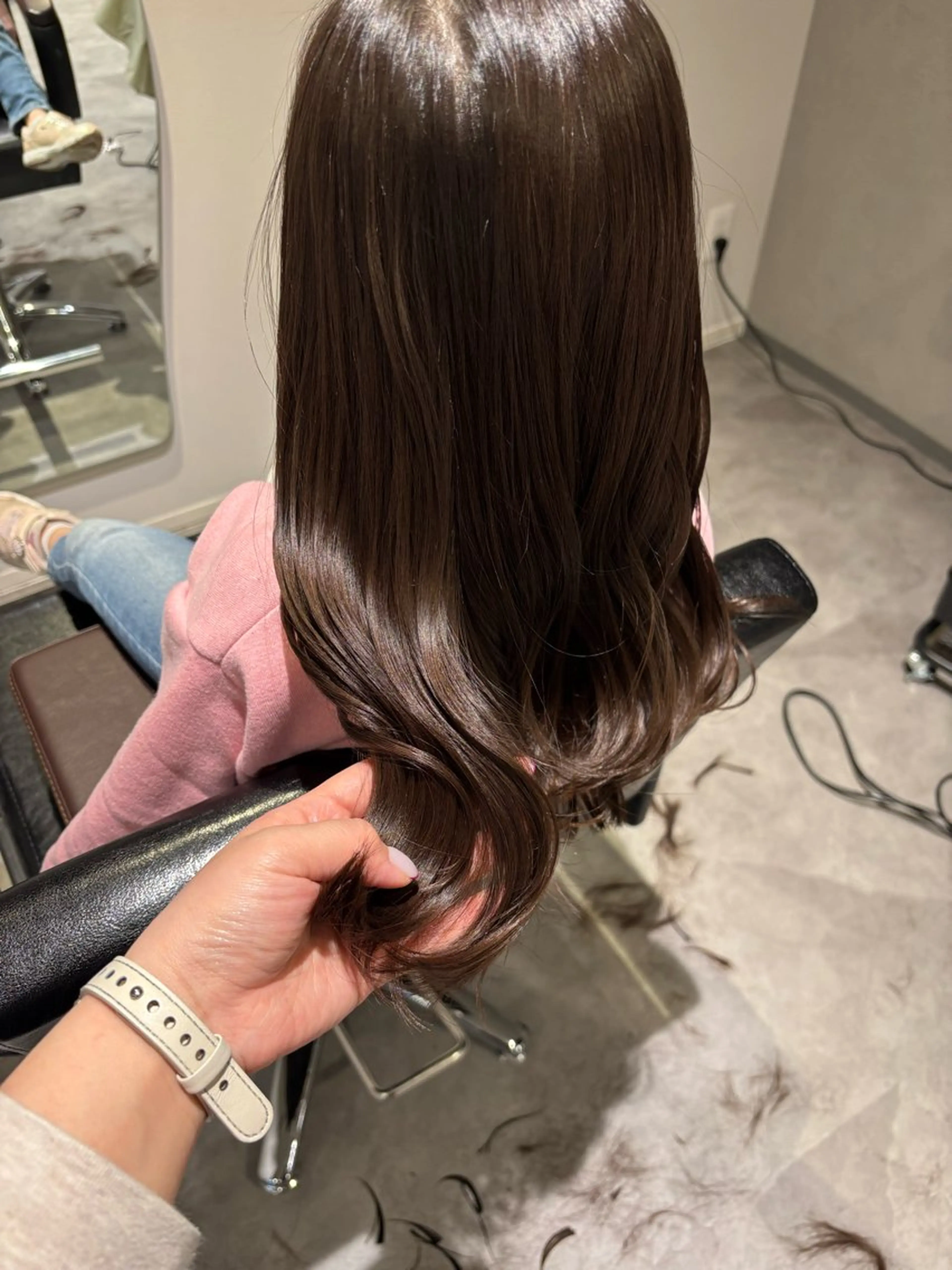 キッズ カット 長尾ゆりの/ボブ/ ベージュ/ハイトーンのヘアスタイル