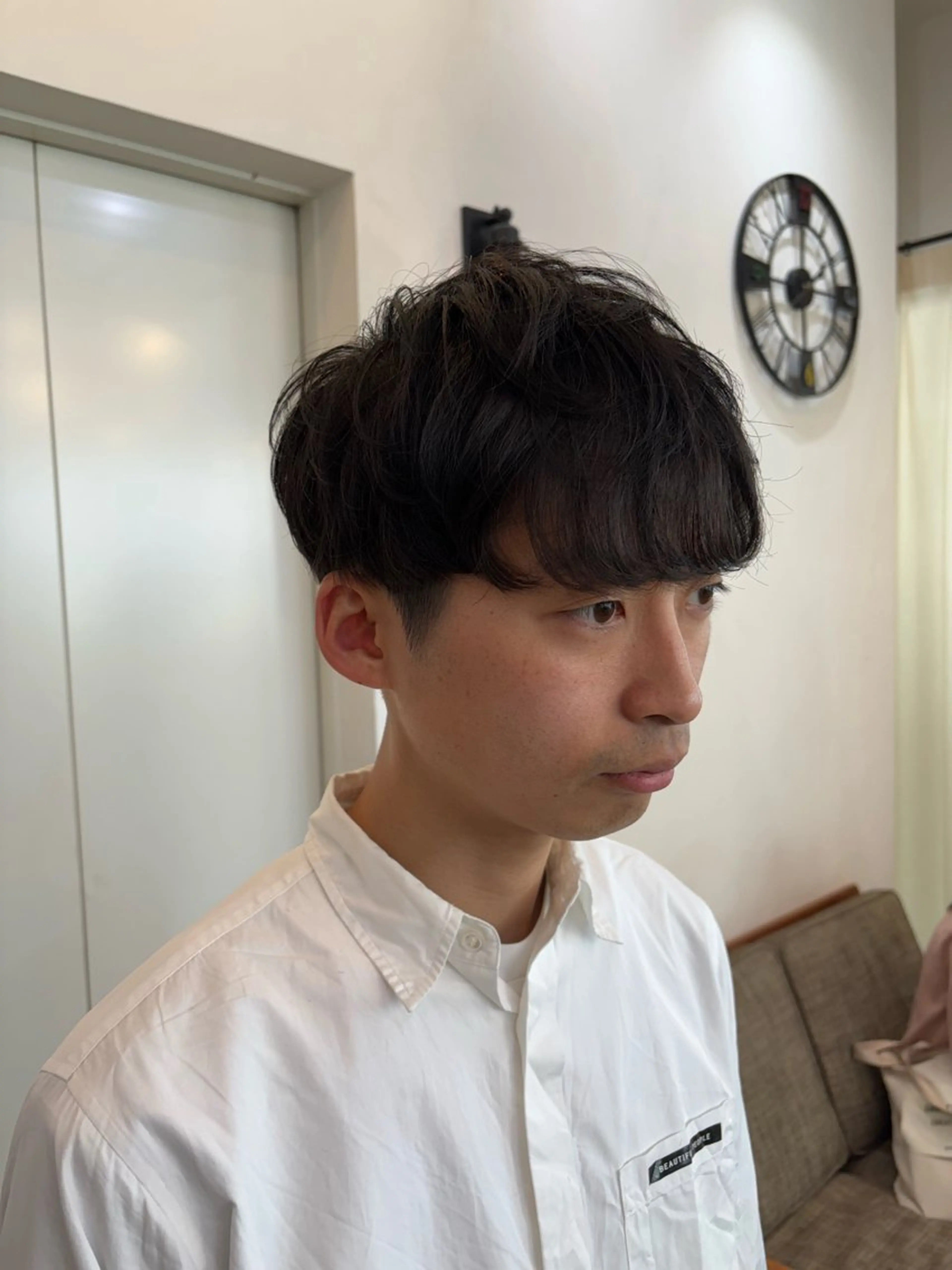 パーマ メンズ マッシュ メンズパーマ カット トリートメント 似合わせカット‪// 鶴我万唯華のヘアスタイル