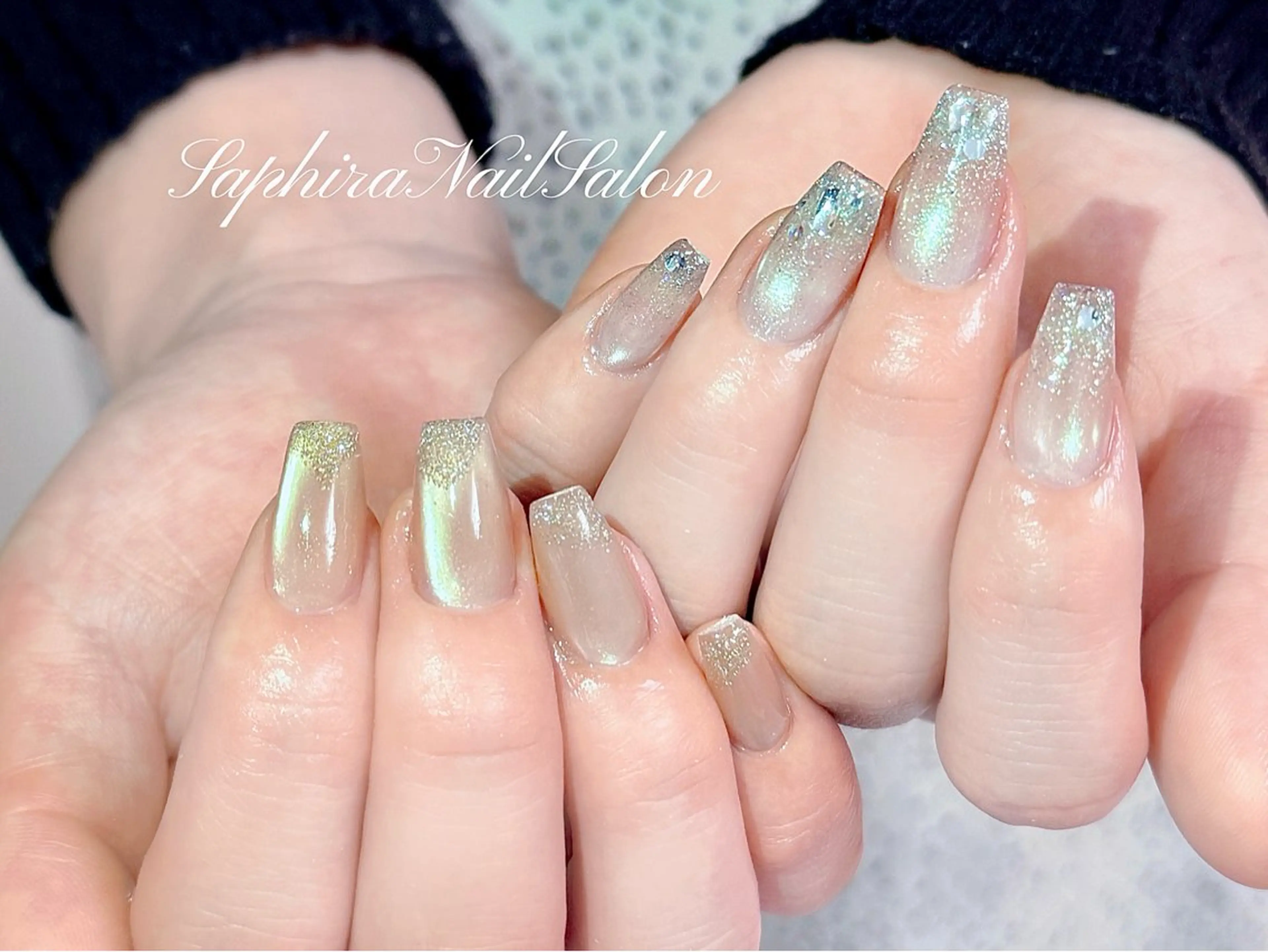 カラー ハンドネイル Saphiraネイル サロン錦糸町のネイルデザイン