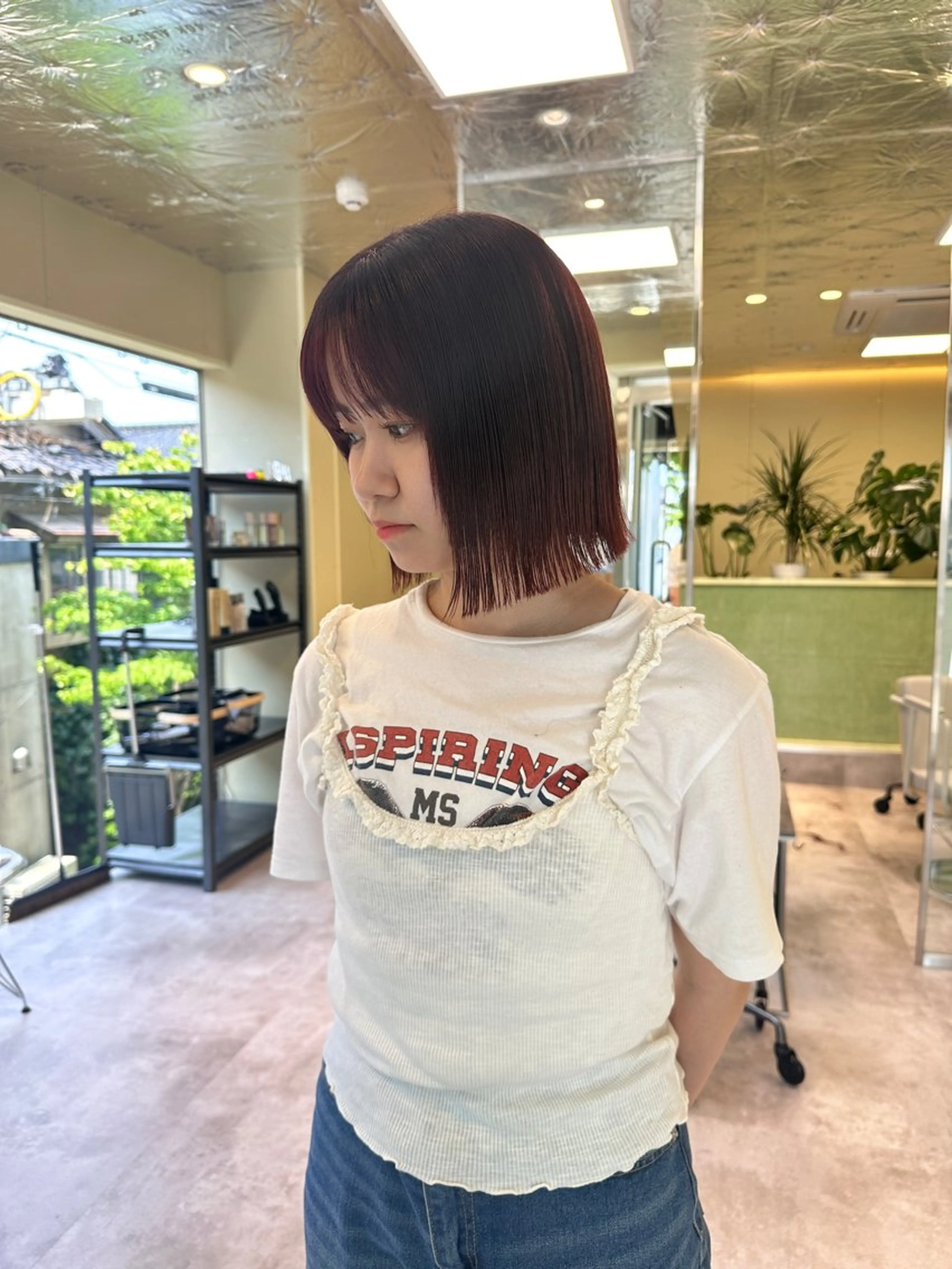 ショート ボブ/ぱつっとボブ/ 谷口 海星のヘアスタイル