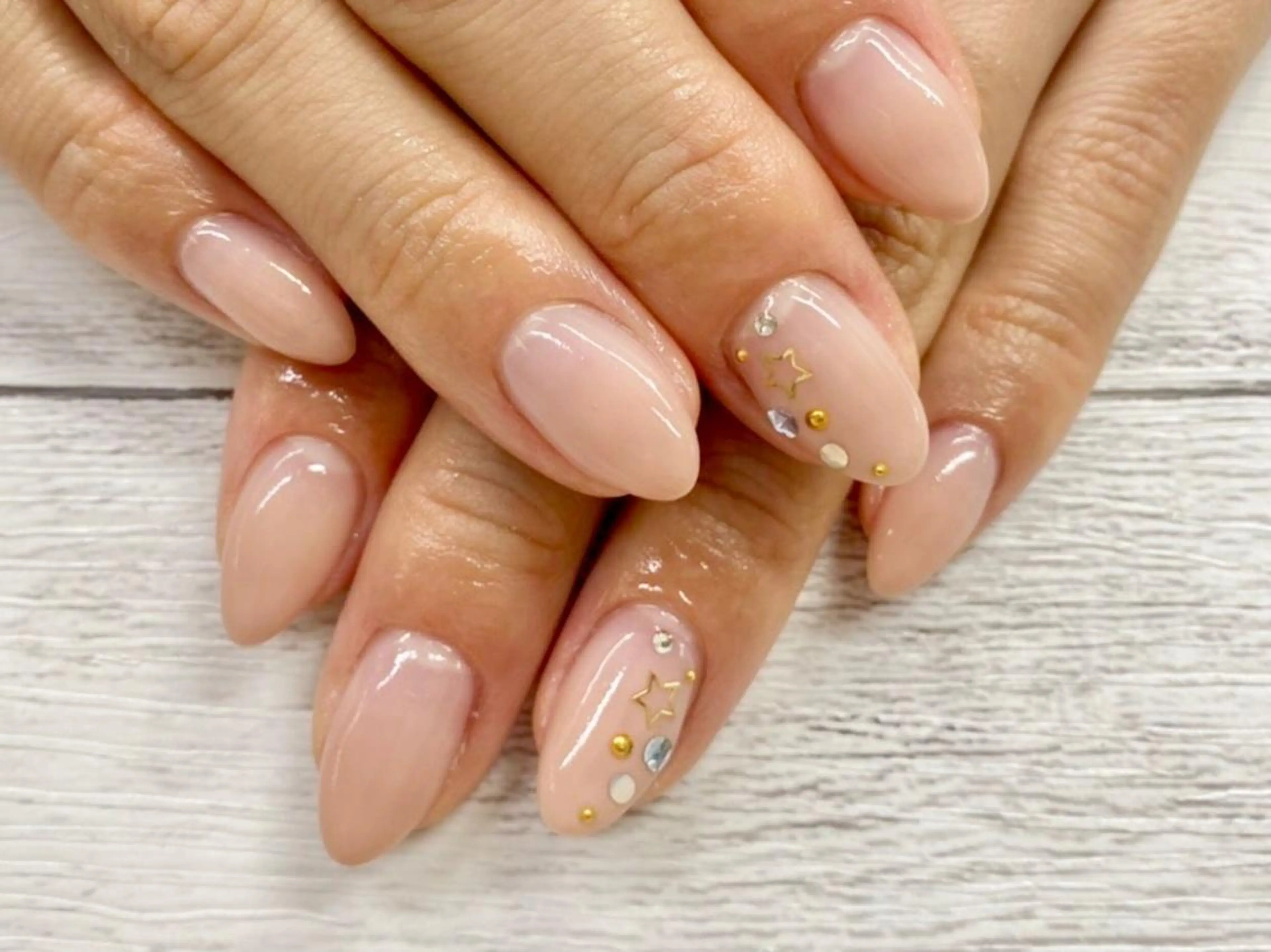 【オフあり】HANDジェル♪2本のストーンアートの写真