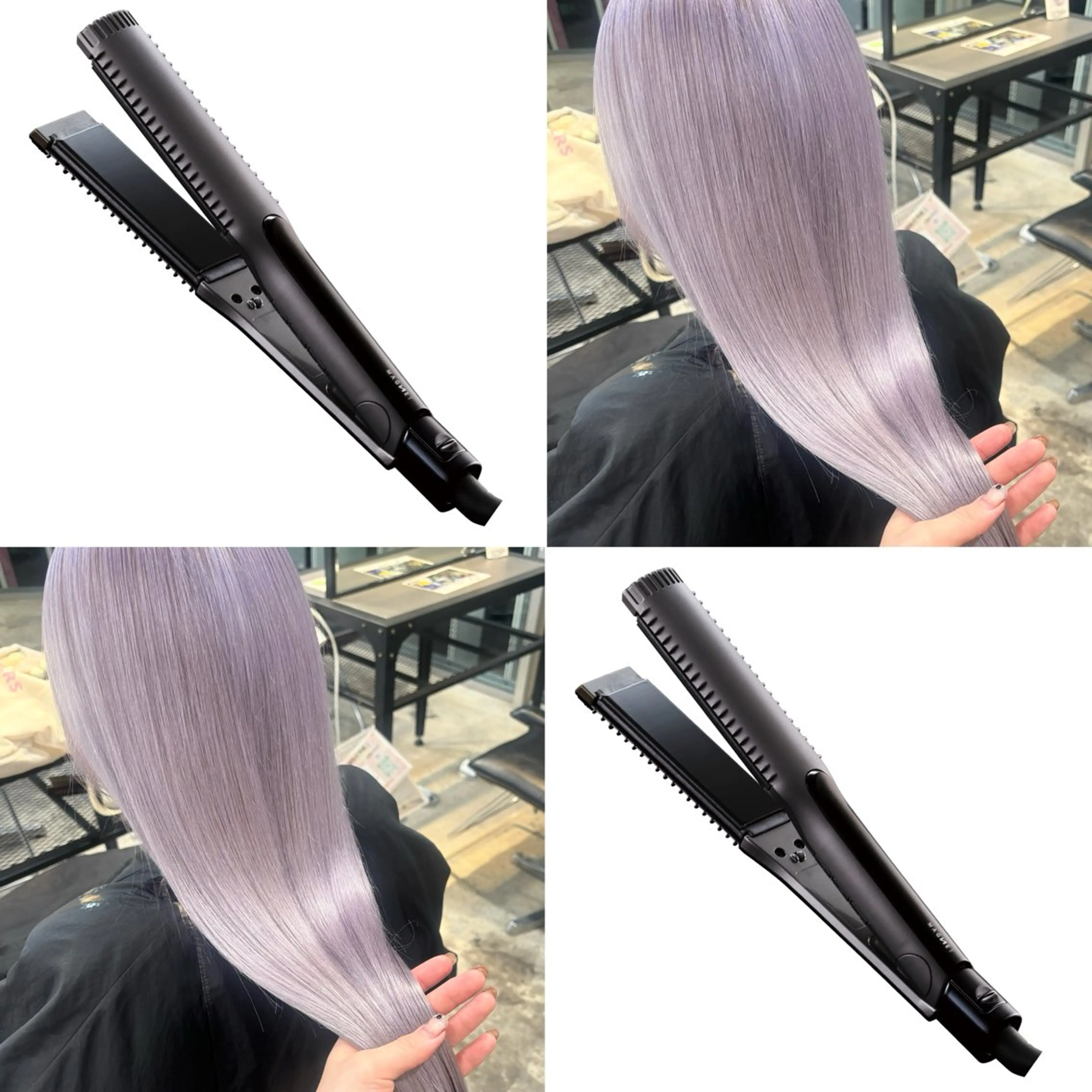 ミディアム カラー ヘアカラー トリートメント 🎨ハイトーン/ 切りっぱなし みつきのヘアスタイル