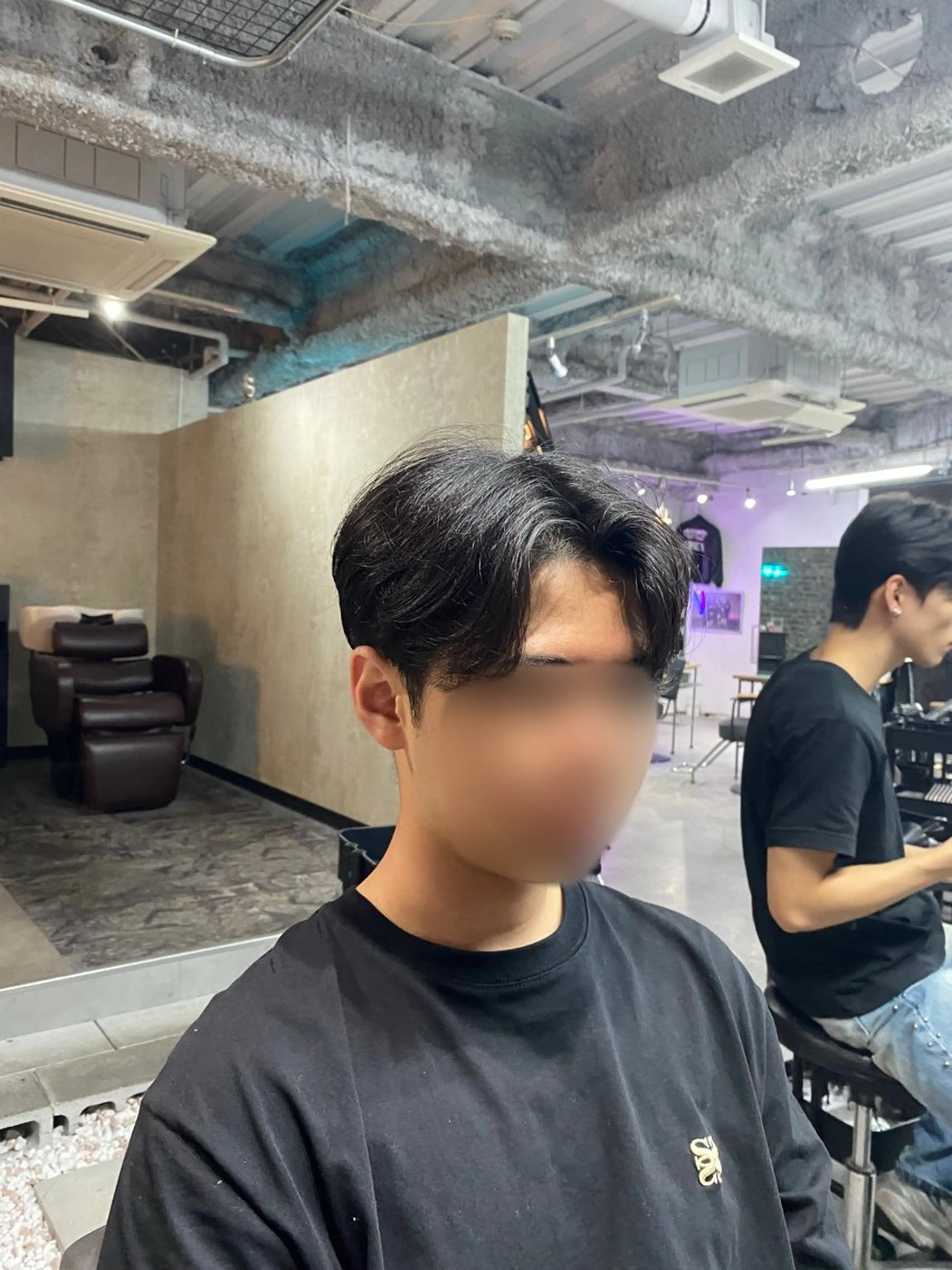メンズ センターパート メンズ就活ヘア LUAU Ao所属・韓国ヘア/梅田 / shiinaのヘアスタイル
