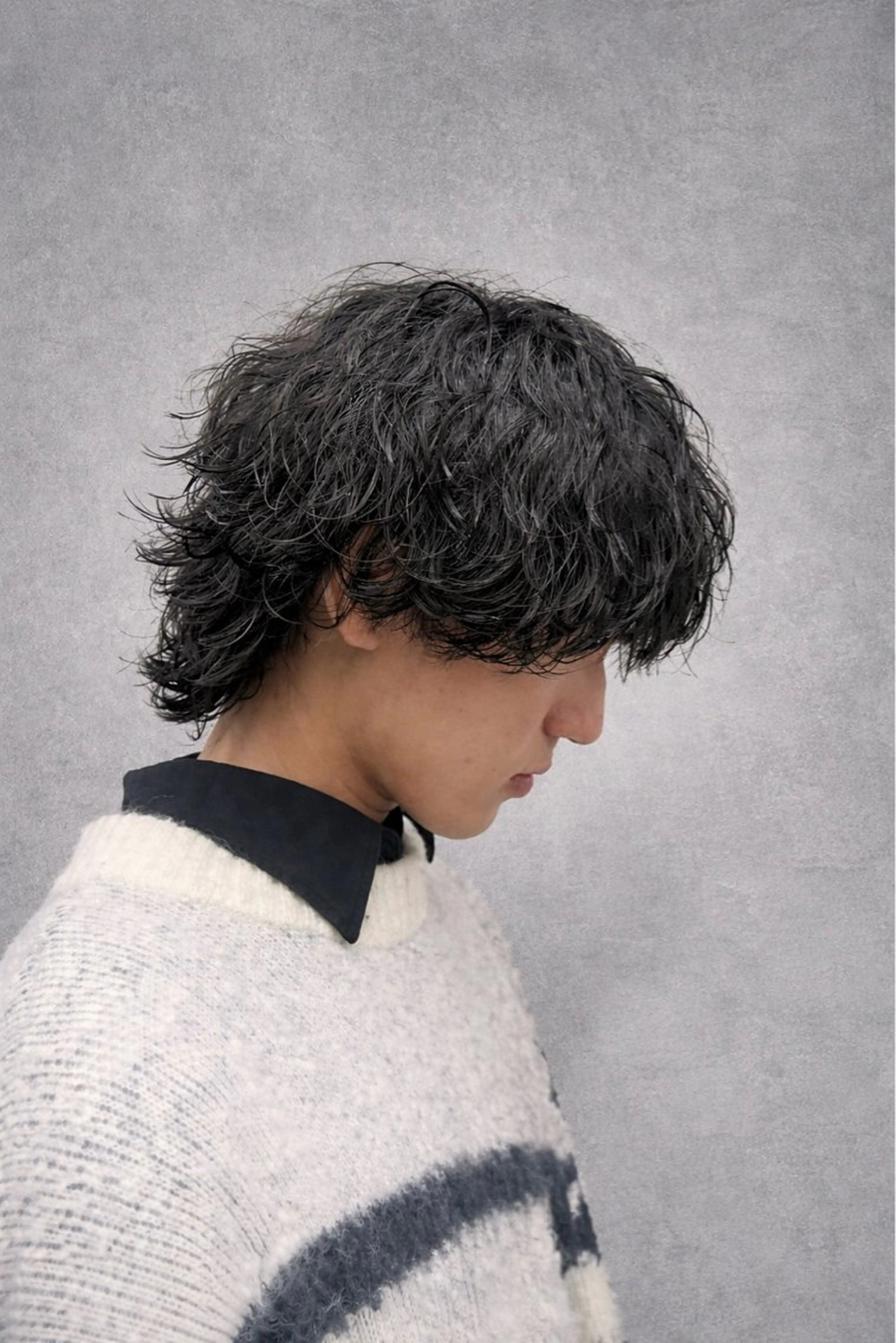 パーマ メンズ 波巻きパーマ カット パーマ メンズ/似合わせ/骨 格矯正/真人のヘアスタイル