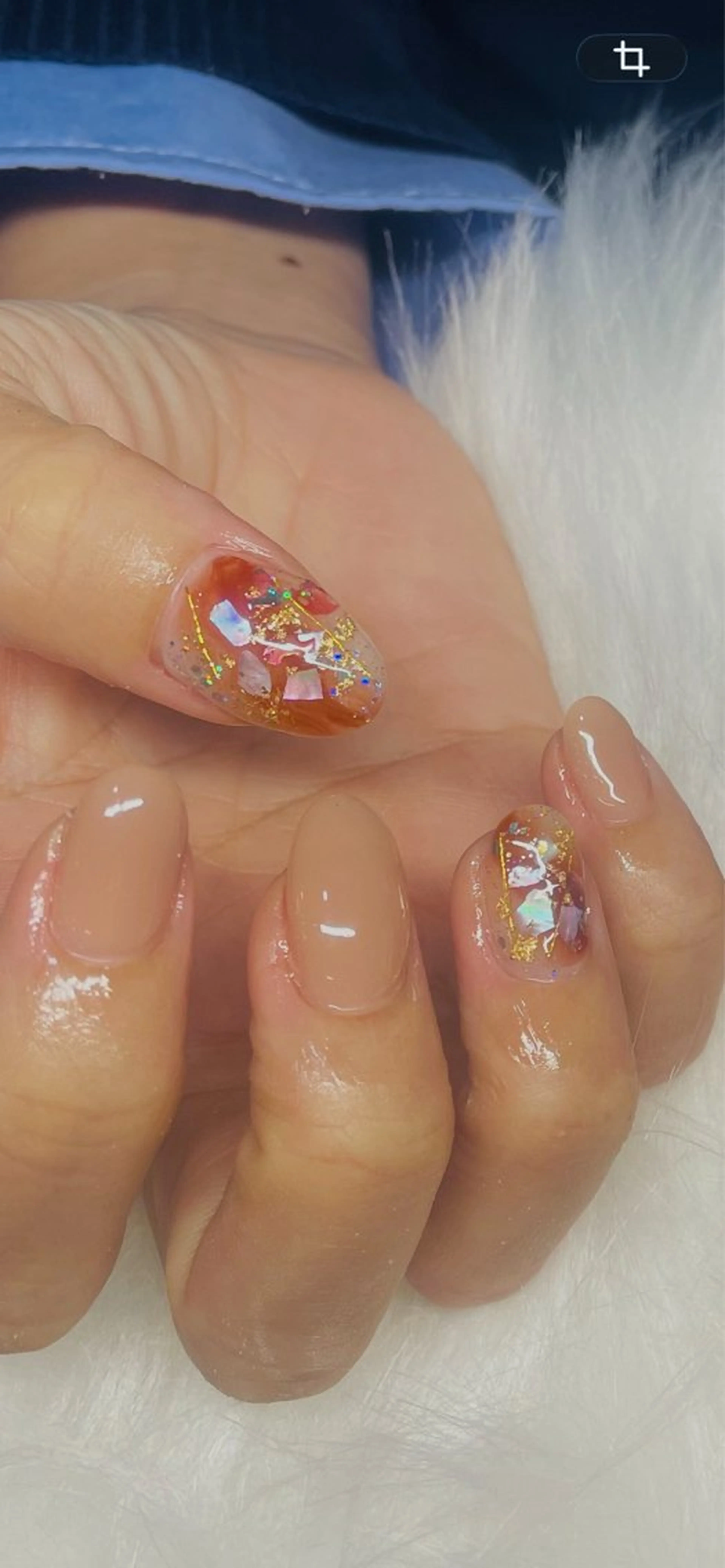 【ご新規様限定】✨ワンカラー＋シェル埋め込み2本 オフ +¥500の写真