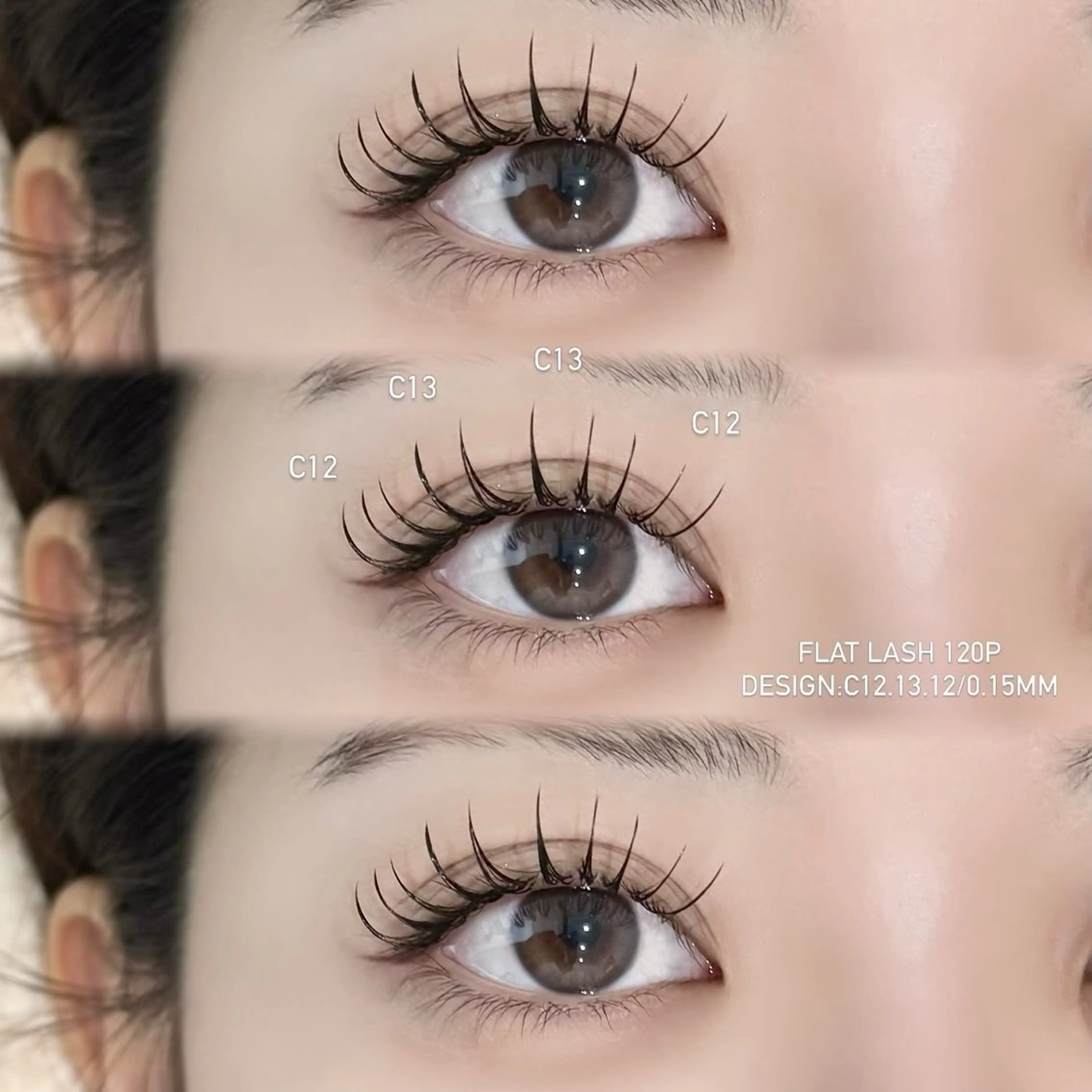 マツエク・マツパ フラットラッシュ マツエク MANA EYELASH STUDIO所属・kanoha 🦖⋆͛のマツエク・マツパデザイン