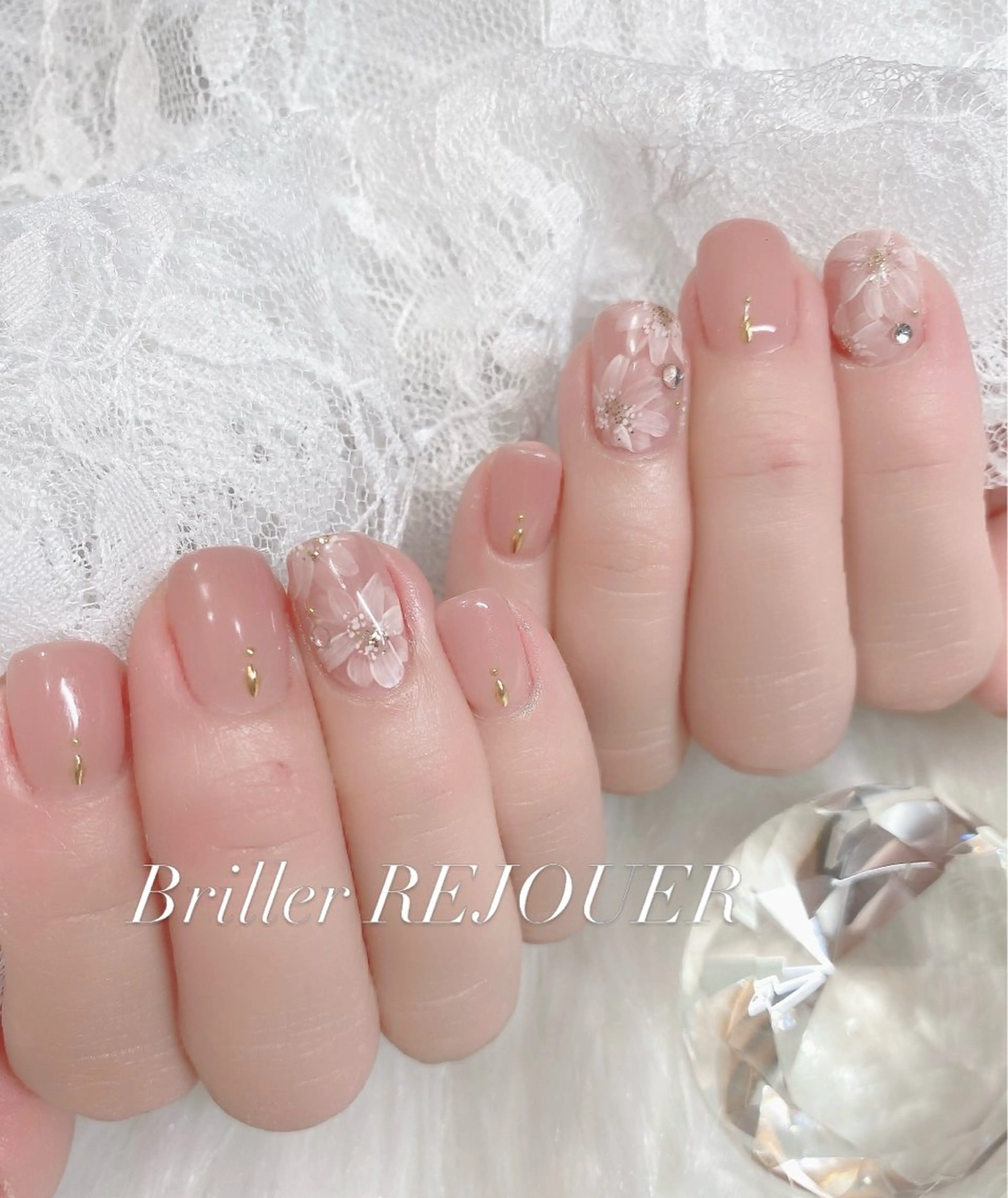 ジェルオフ込み【自爪、長さ出し無し】※このジェルデザイン！！当日限定！！の写真