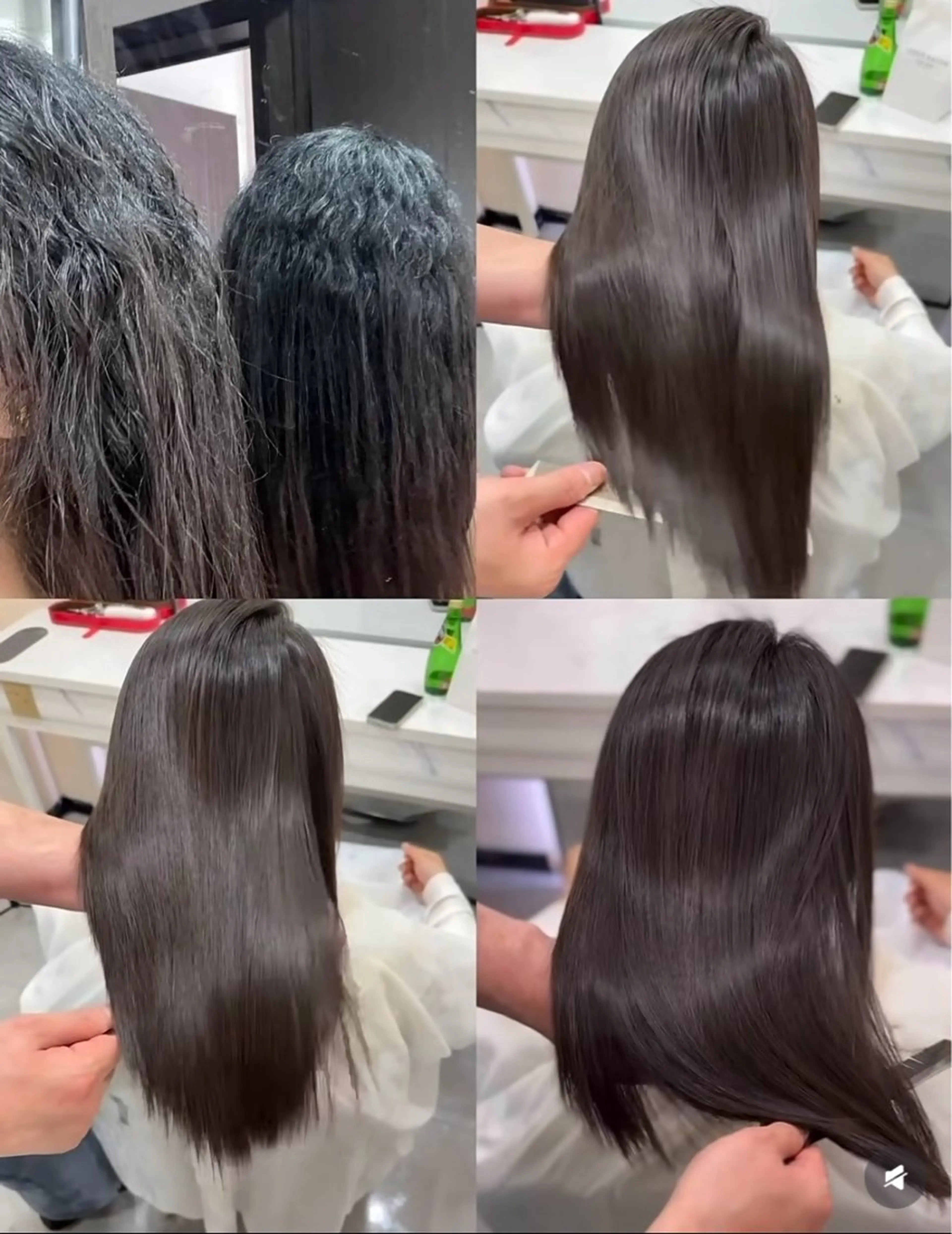 縮毛矯正 トリートメント 今宫 ななのヘアスタイル