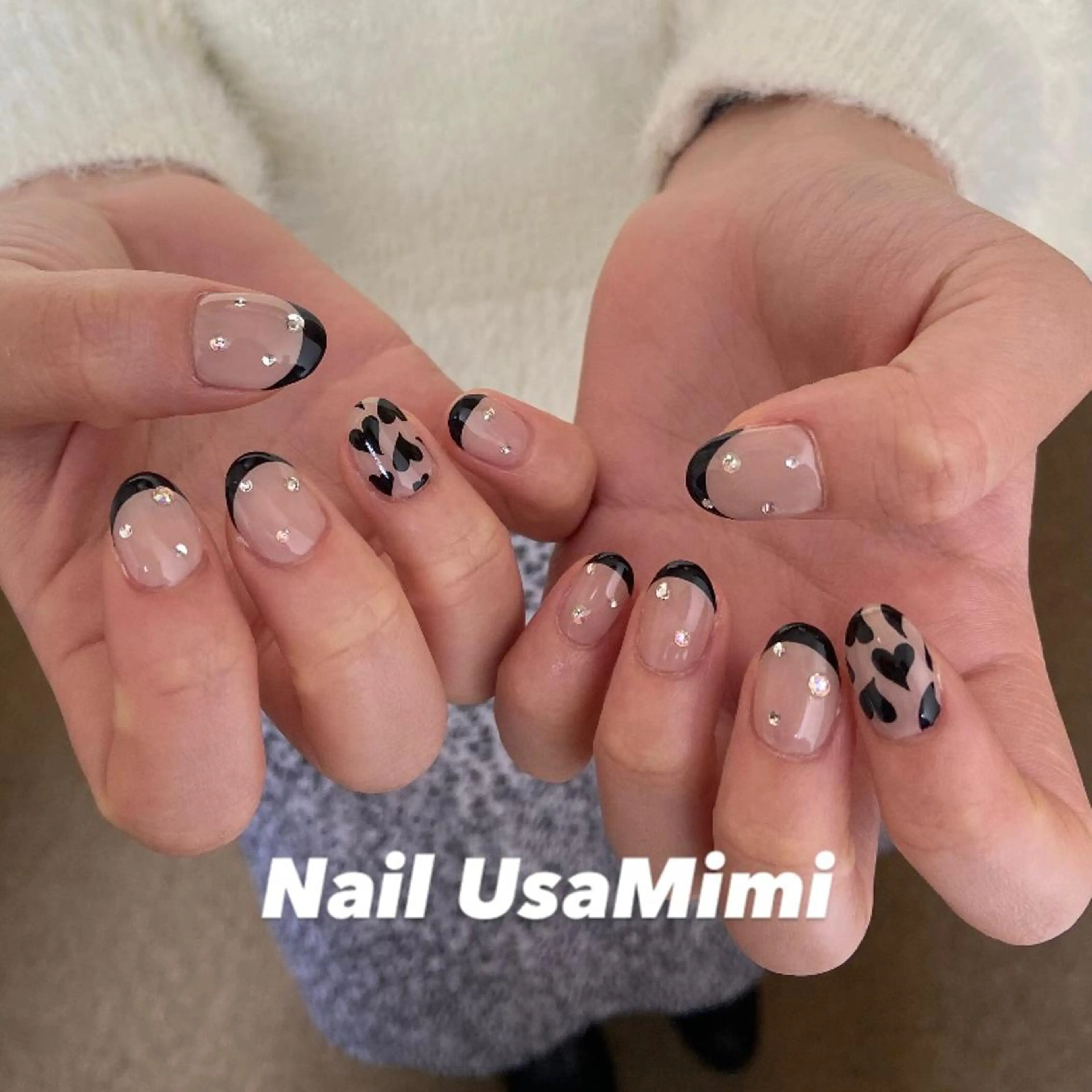 ネイル フットネイル ジェルネイル マグネットネイル 持ち込み ニュアンスネイル 本町ネイルNail UsaMimiのネイルデザイン