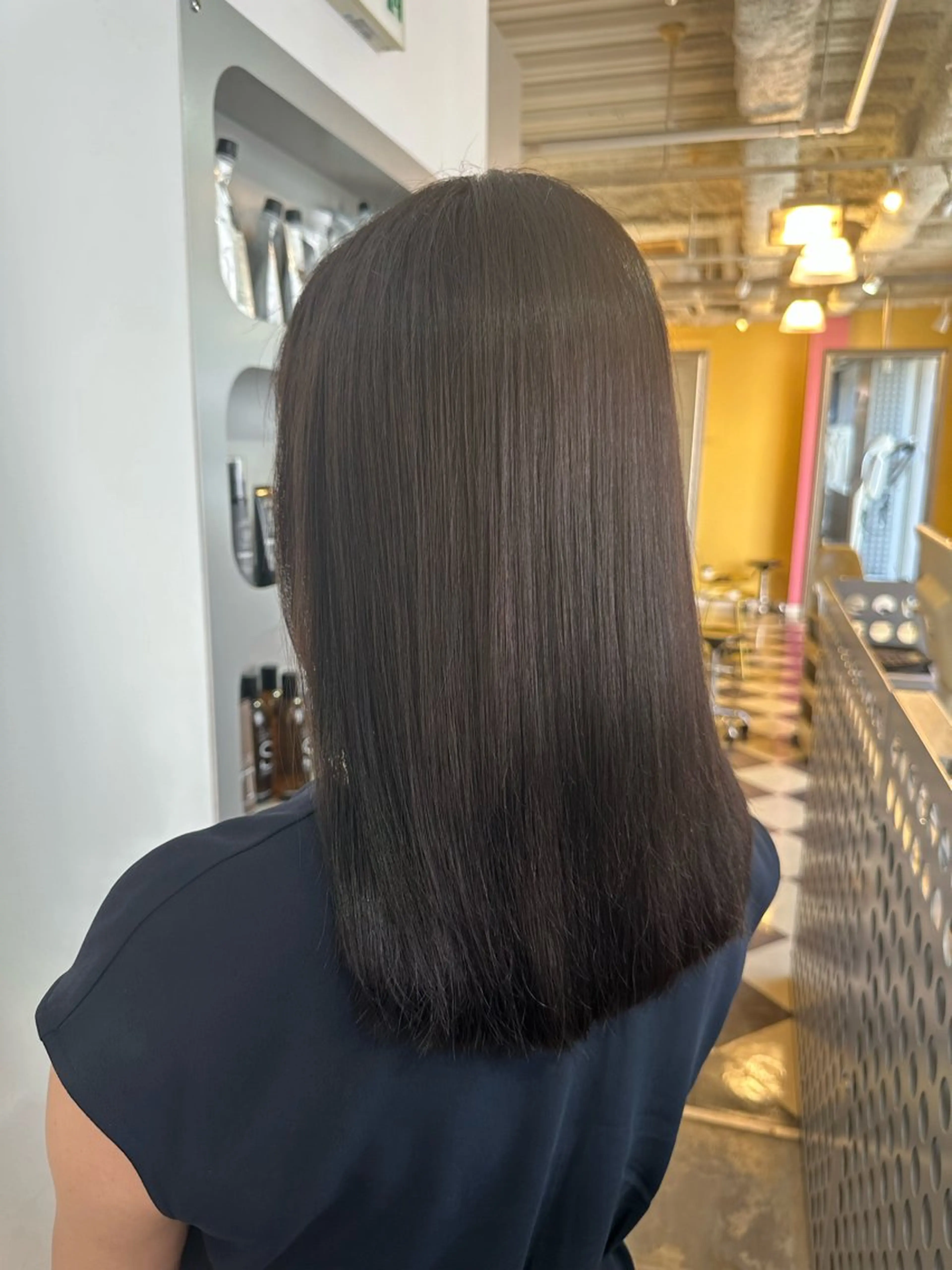 ロング デザインカラー/中性 ウルフ/mitsuのヘアスタイル