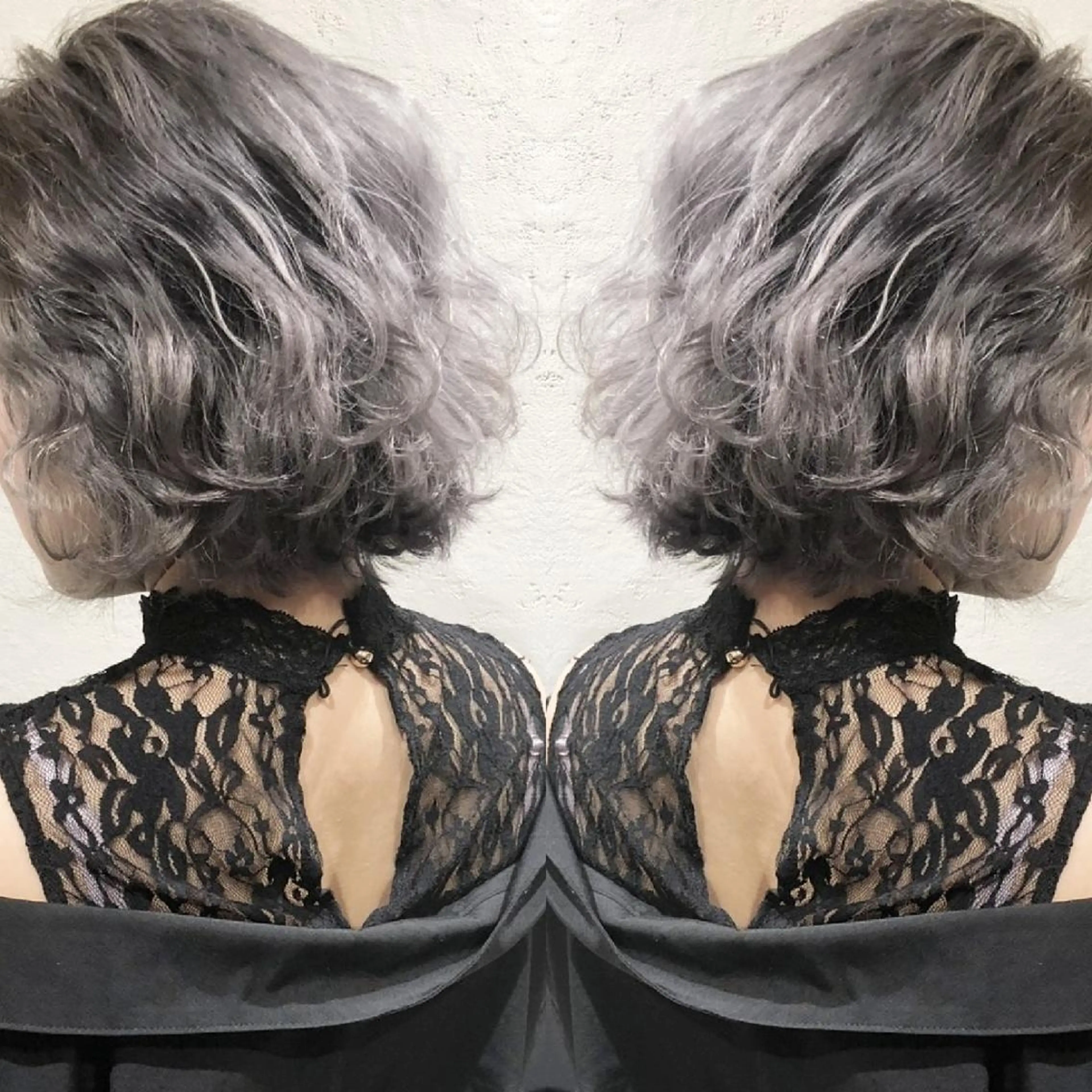 ショート カラー グラデーションカラー 竹内啓太 ボブのヘアスタイル