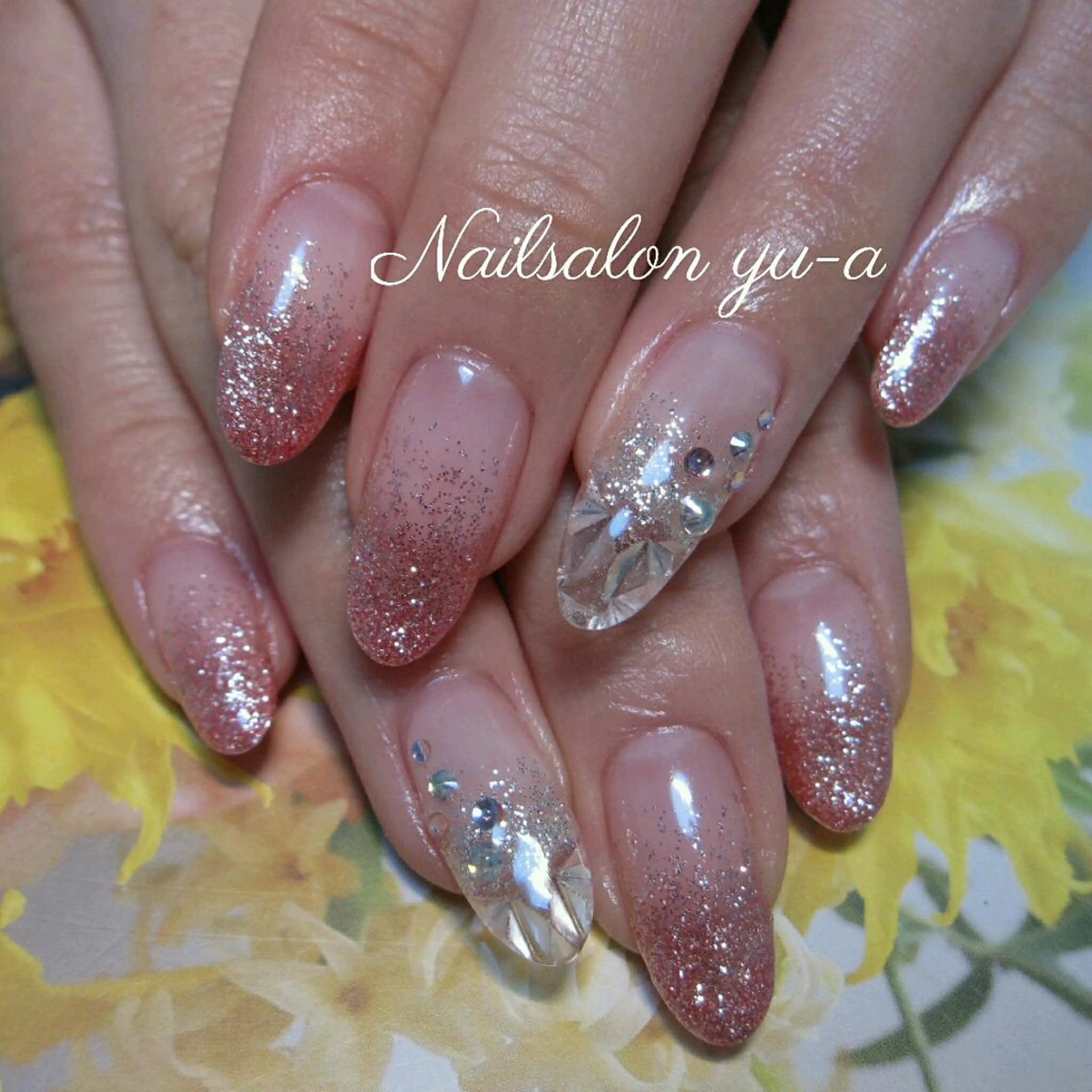 ネイル ラメ(グリッター) ラメグラデーション yu-a☆  ネイル ＆ホワイトニングのネイルデザイン