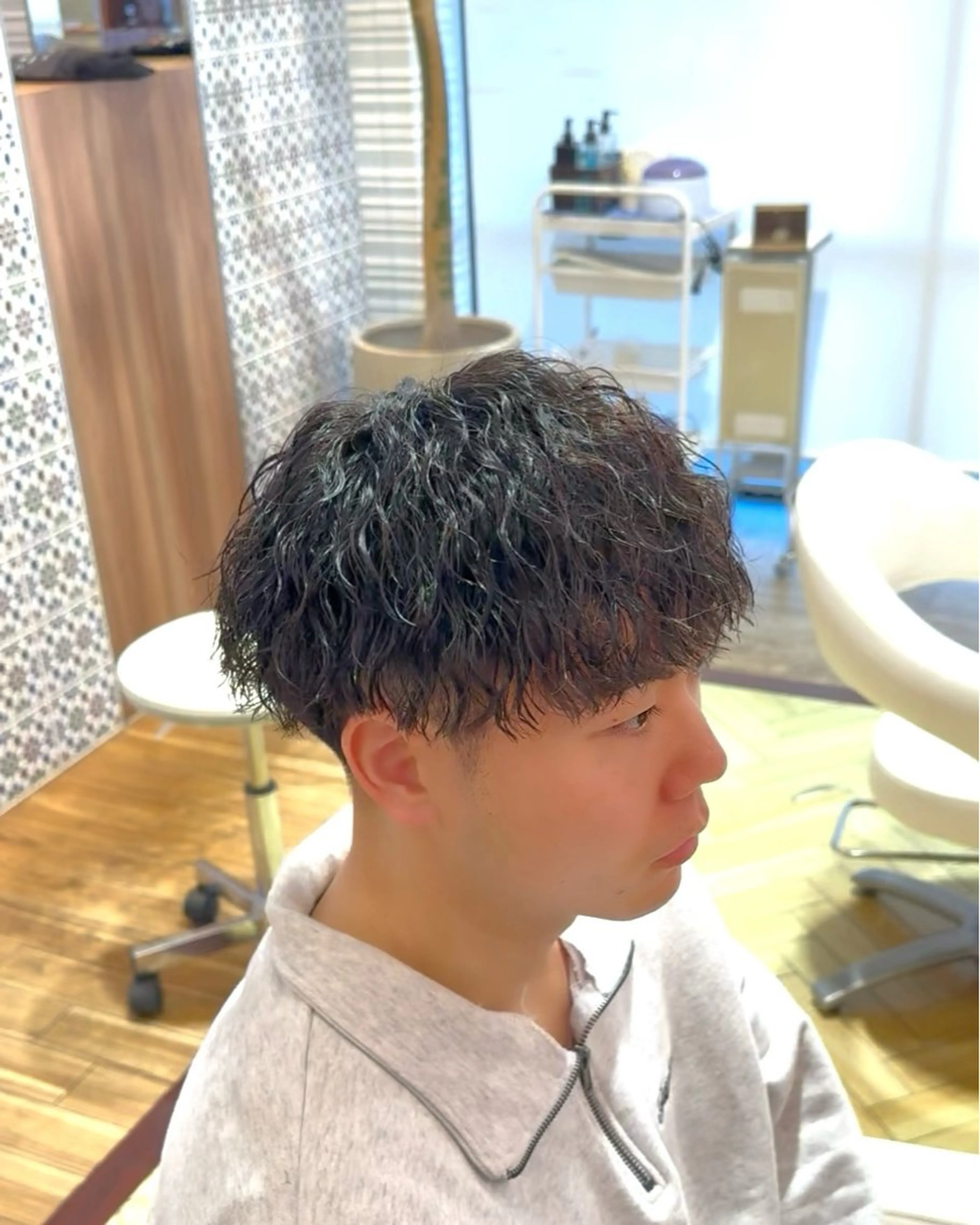 パーマ メンズ マッシュ カット パーマ ☆★メンズ特化★☆ 川地由麿のヘアスタイル