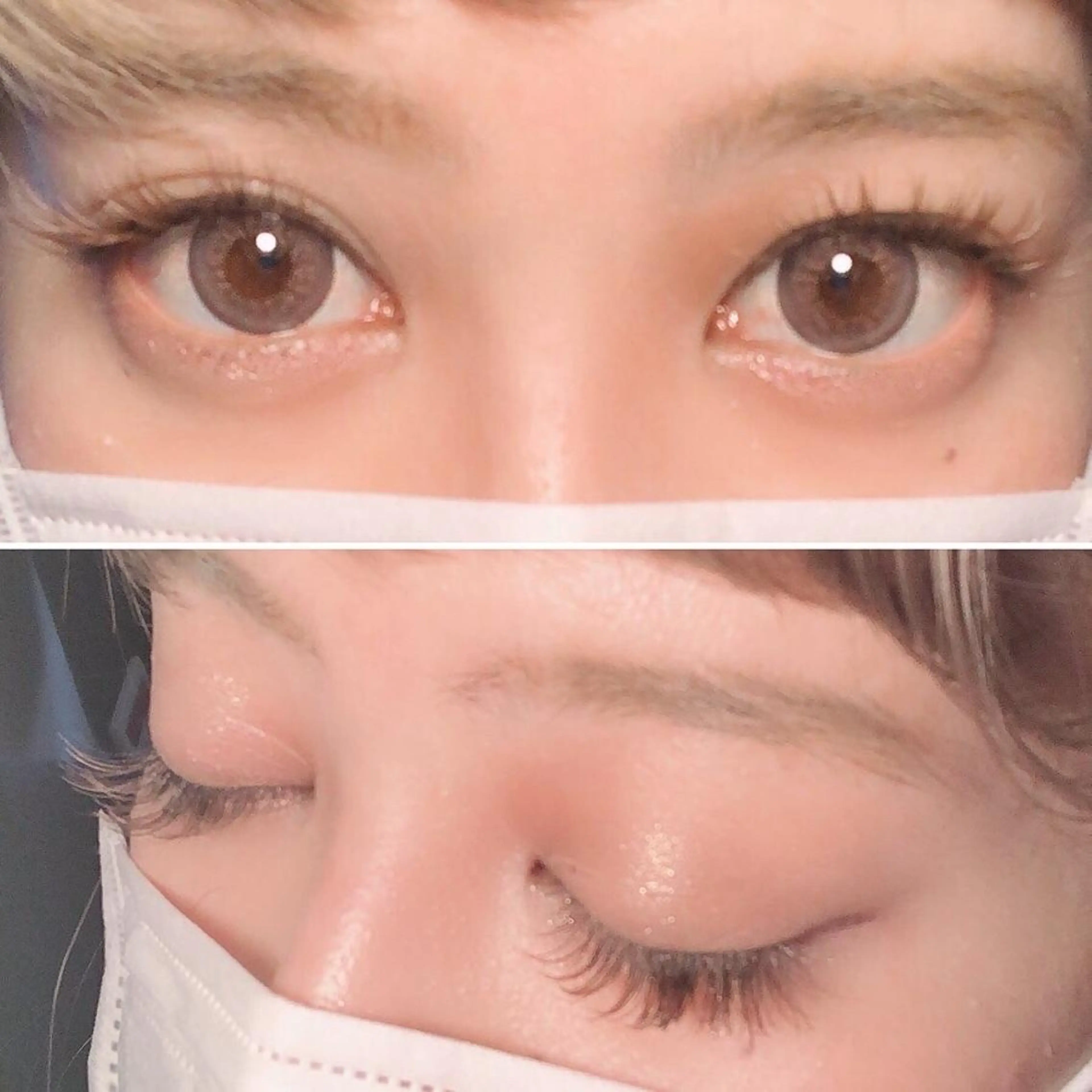 マツエク・マツパ 付け放題 カラーマツエク フラットラッシュ Hug me eyelashのマツエク・マツパデザイン