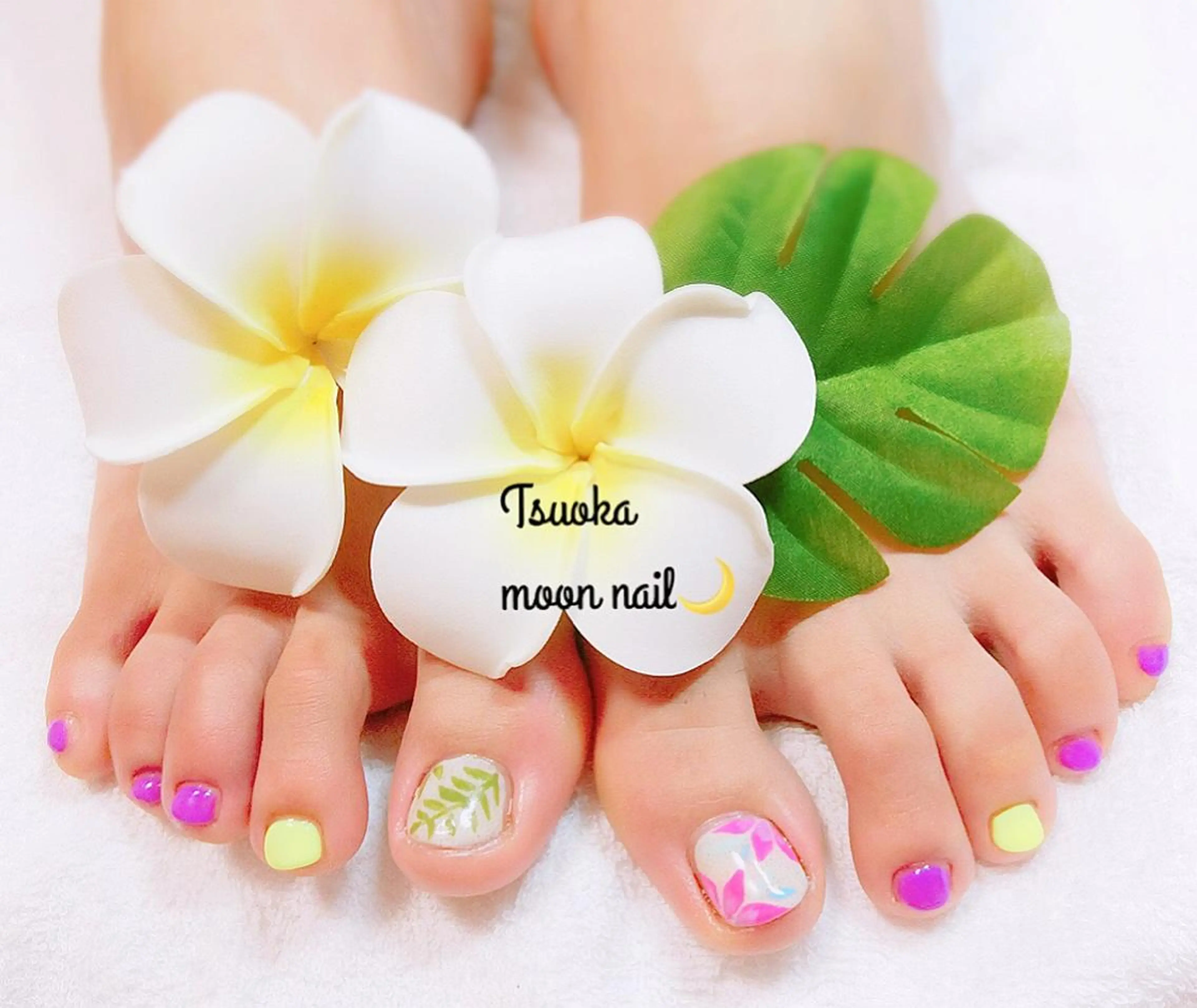 フット✨アートし放題60分コース🎉👌持ち込みデザイン🆗😍(パーツ付き)の写真