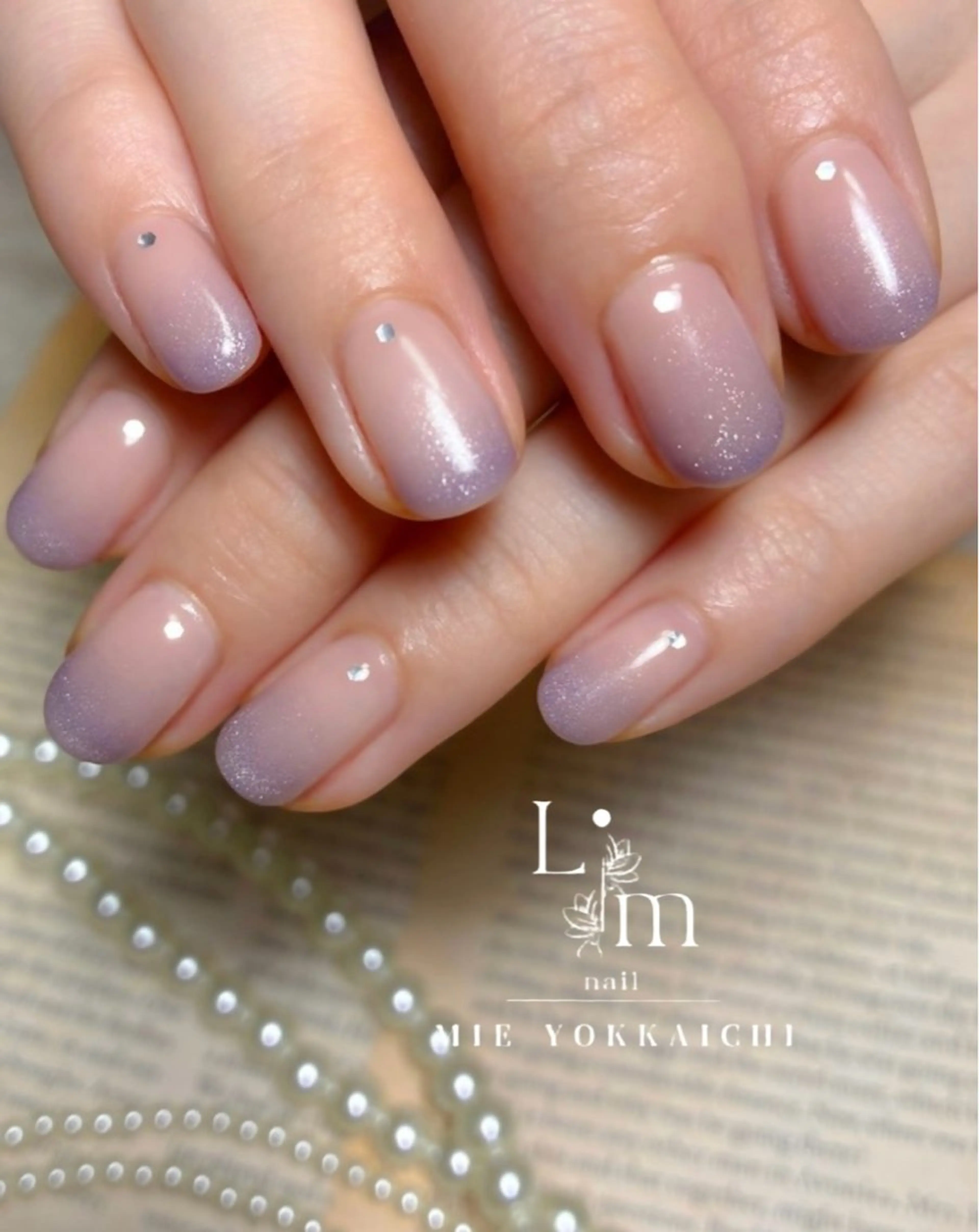 ネイル オフィスネイル ショートネイル シンプルネイル Li.m nail リム ネイルのネイルデザイン