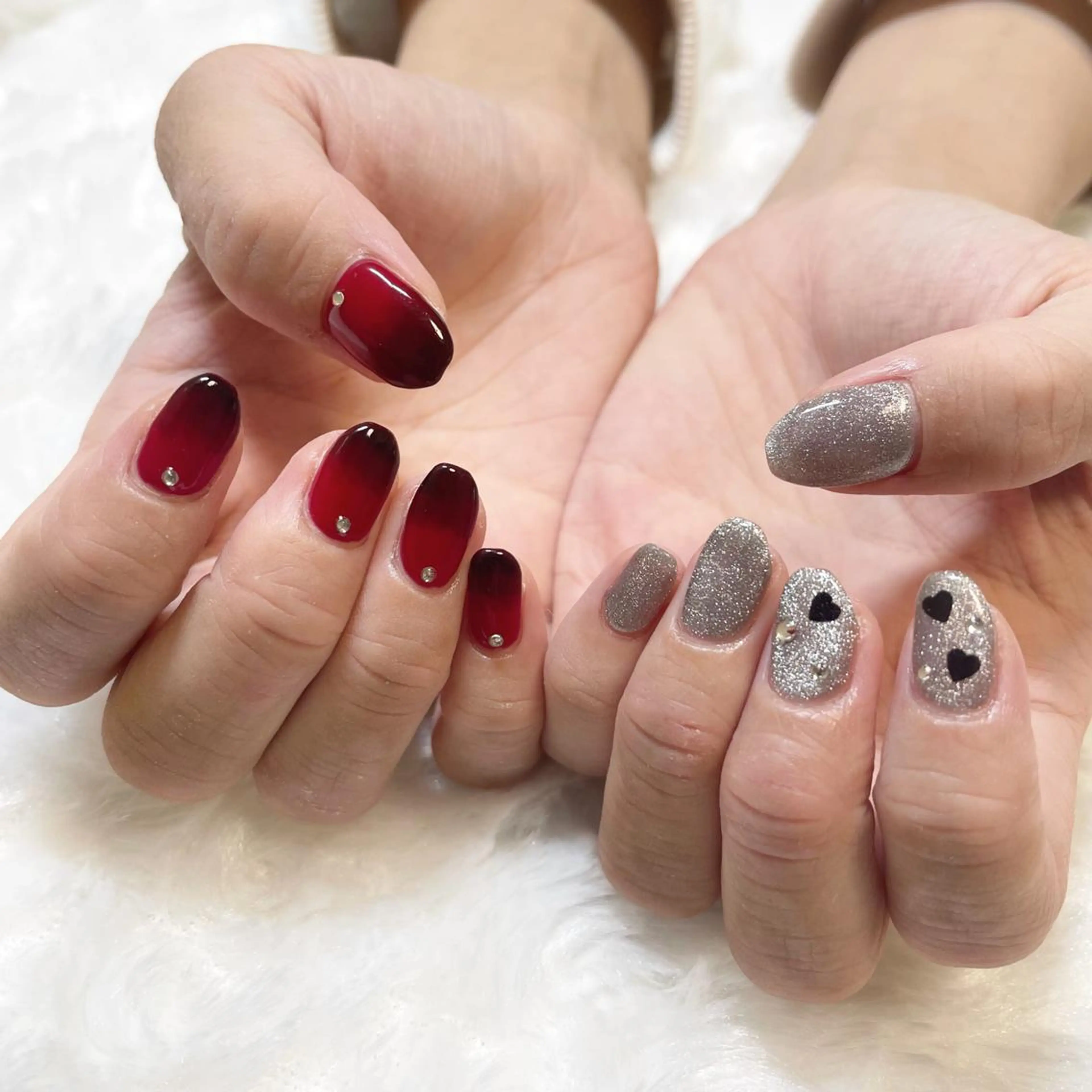 ネイル ジェルネイル グラデーション 韓国ネイル 持ち込み ワンカラーネイル ハンドネイル fiore nail 🦋のネイルデザイン