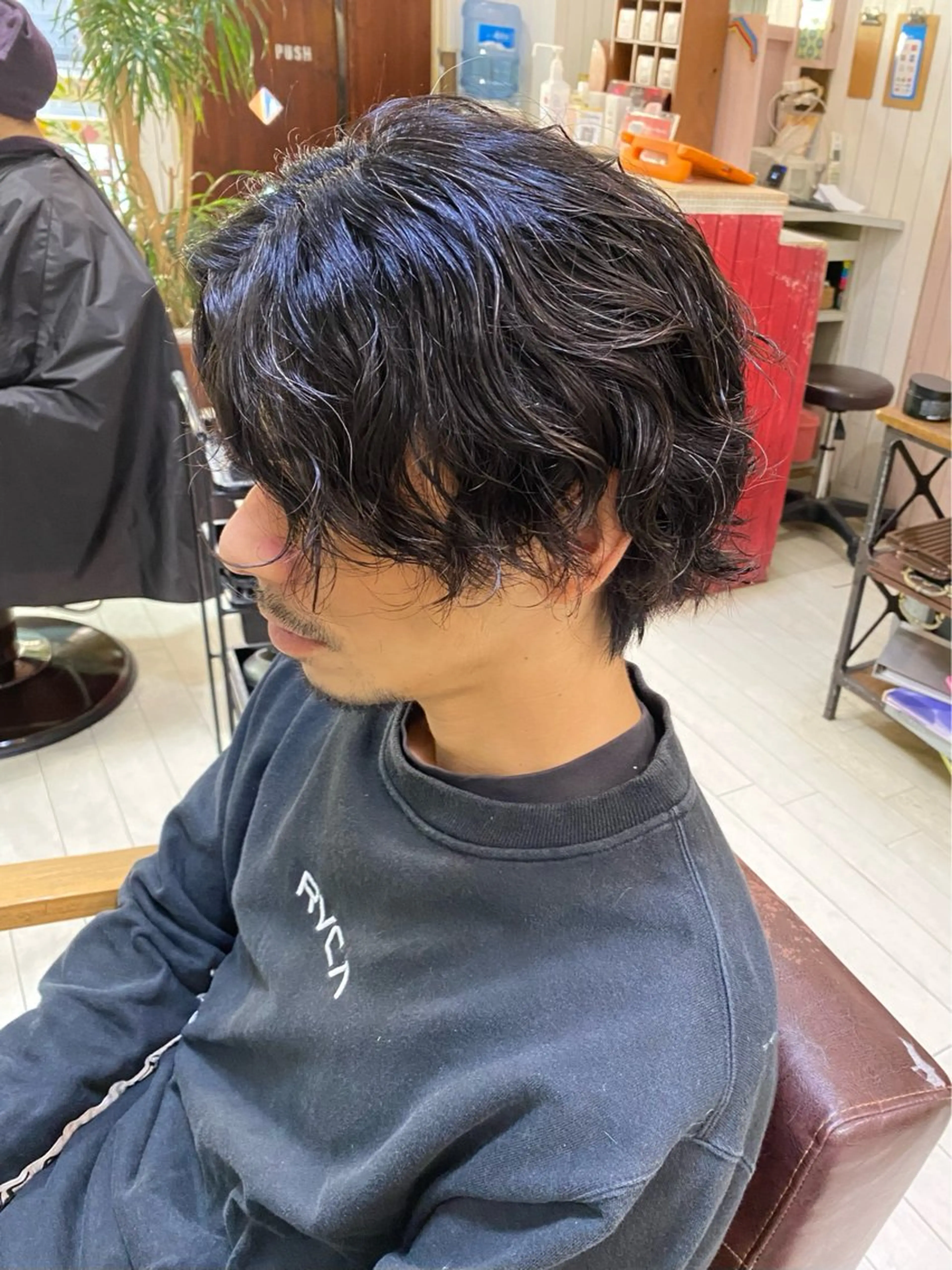 メンズ 🩶西 雪乃/透明感 くすみカラー🫧のヘアスタイル