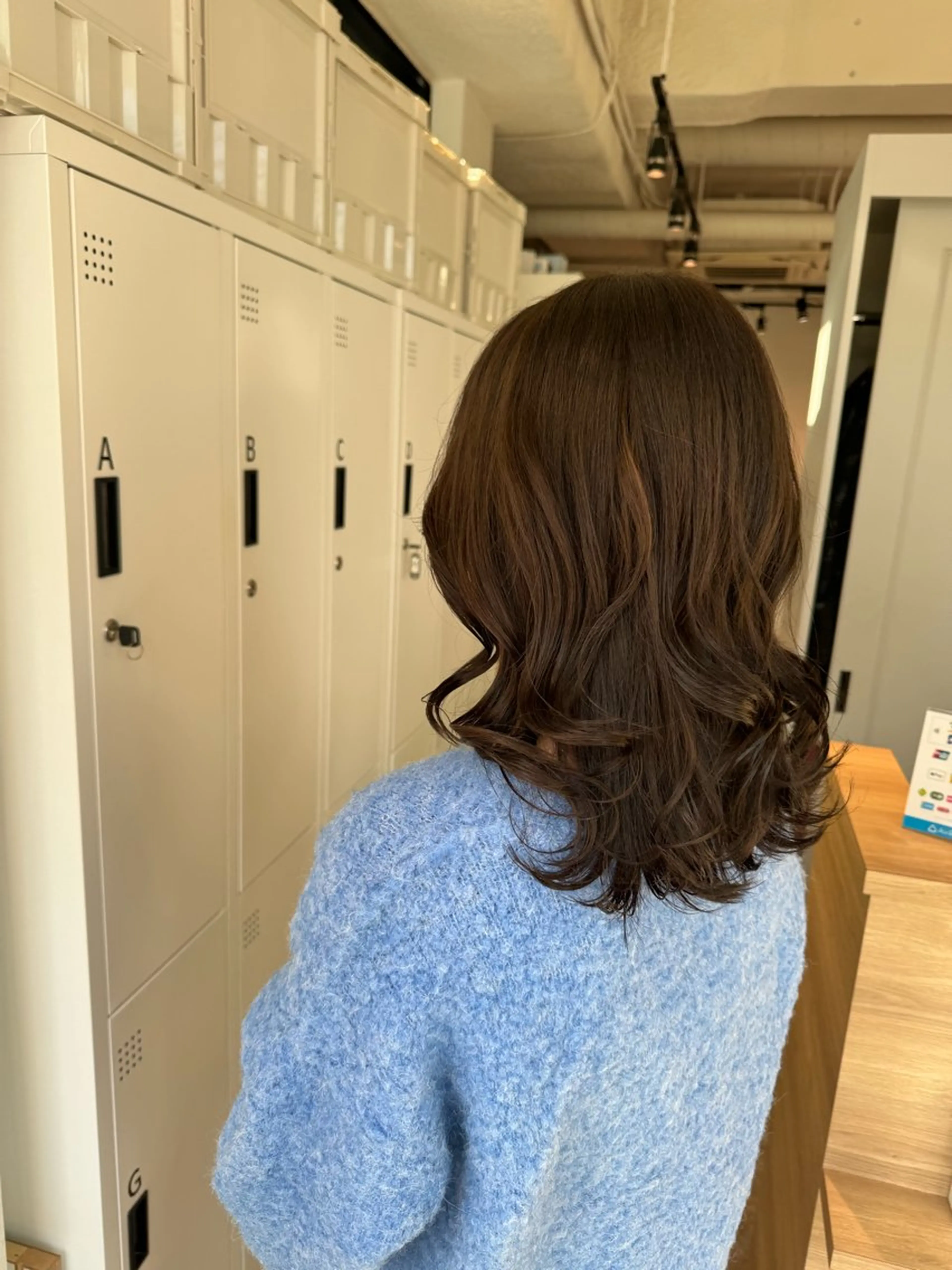 セミロング カラー アッシュ アッシュブラウン ブラウンカラー 透明感カラー カット ヘアカラー トリートメント オスズ 🎀´-のヘアスタイル