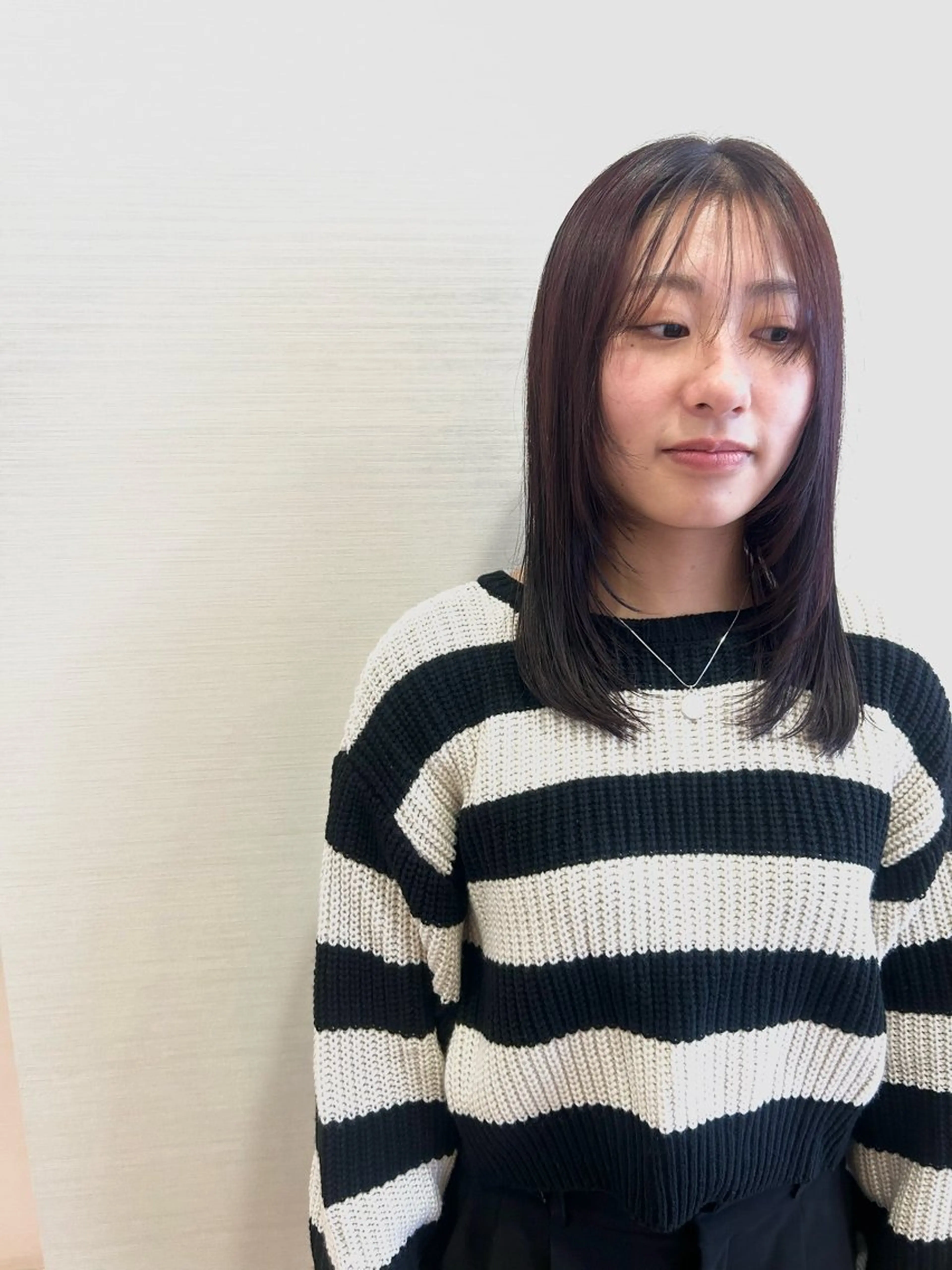 ミディアム カラー ミ ユのヘアスタイル