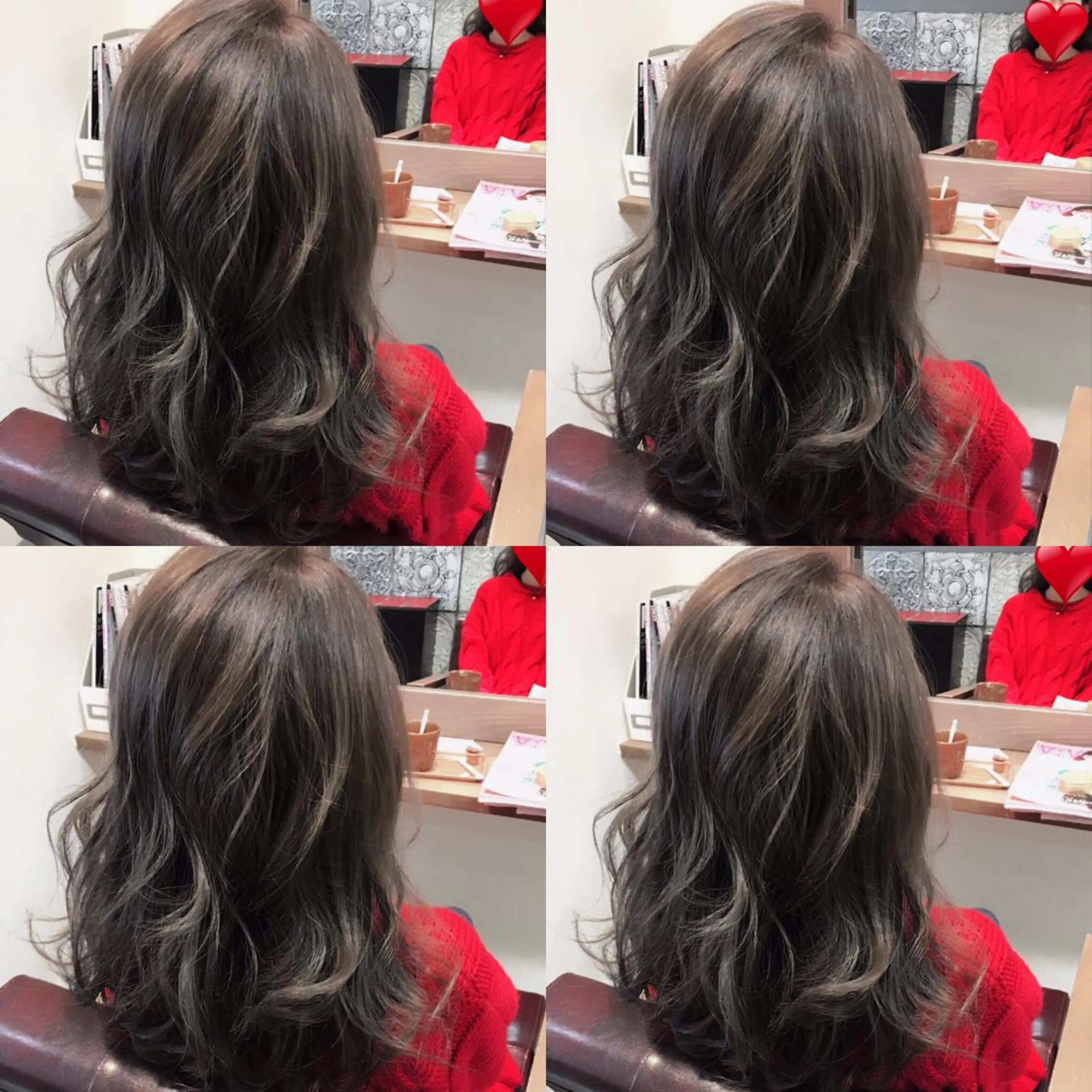 ロング カラー アッシュ グレージュ hair salon Ranun髪質改善のヘアスタイル