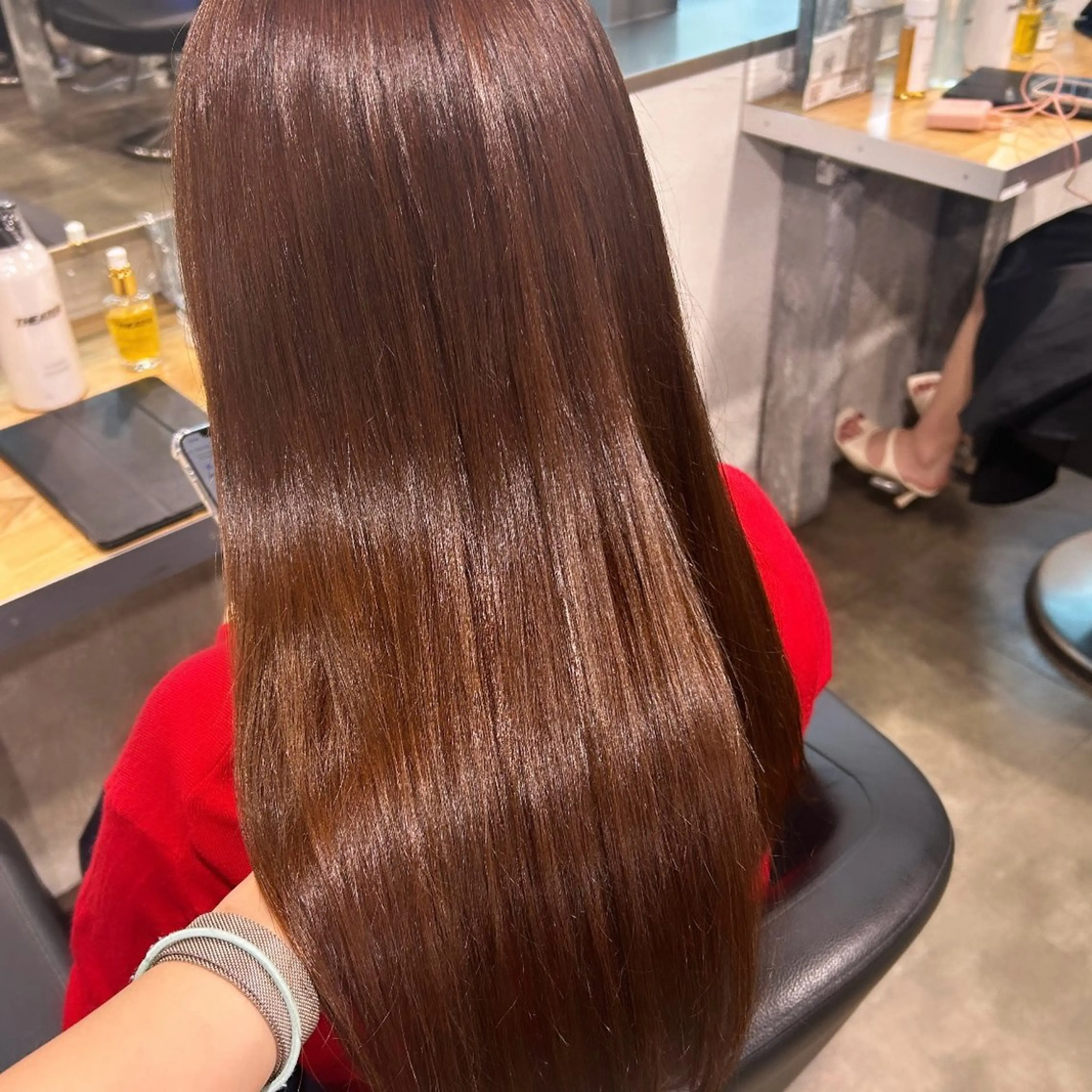 セミロング IS所属・横浜美容室/透明感 カラー/レイヤーのヘアスタイル