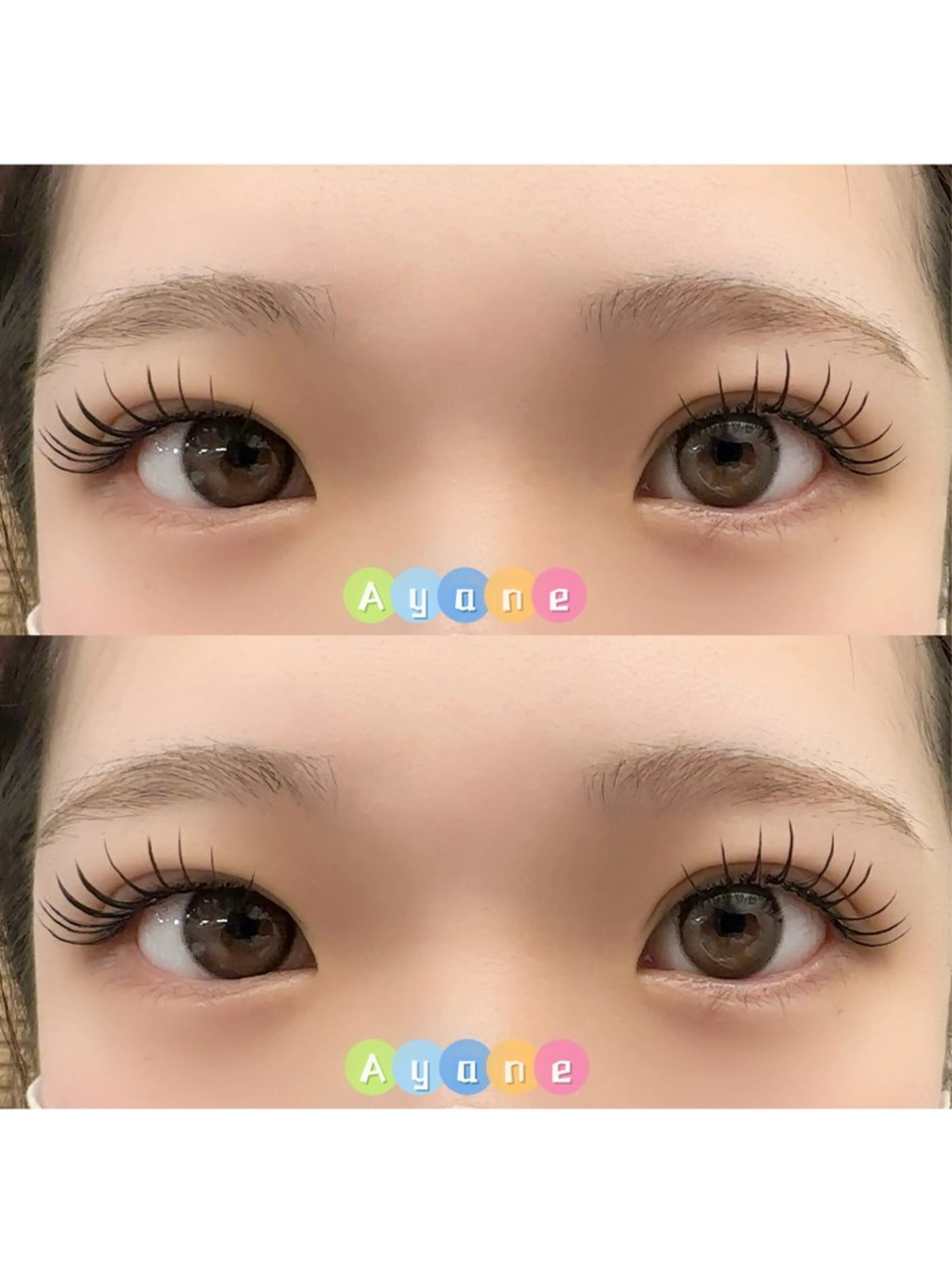 マツエク・マツパ 付け放題 バインドロック 束感まつ毛 フラットラッシュ 韓国風マツエク ACIEL EYELASH SALON所属・あ やねのマツエク・マツパデザイン