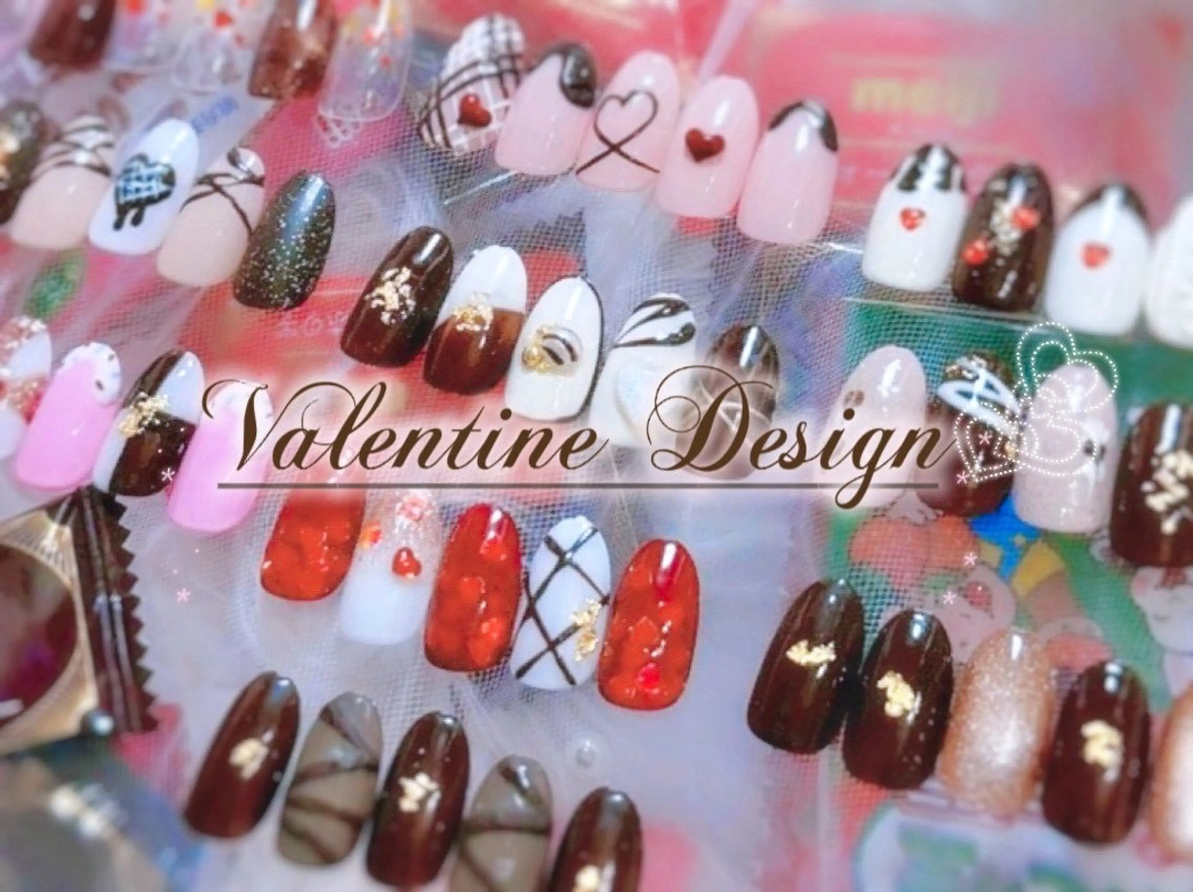 期間限定💝バレンタインネイルデザイン🍫💕の写真