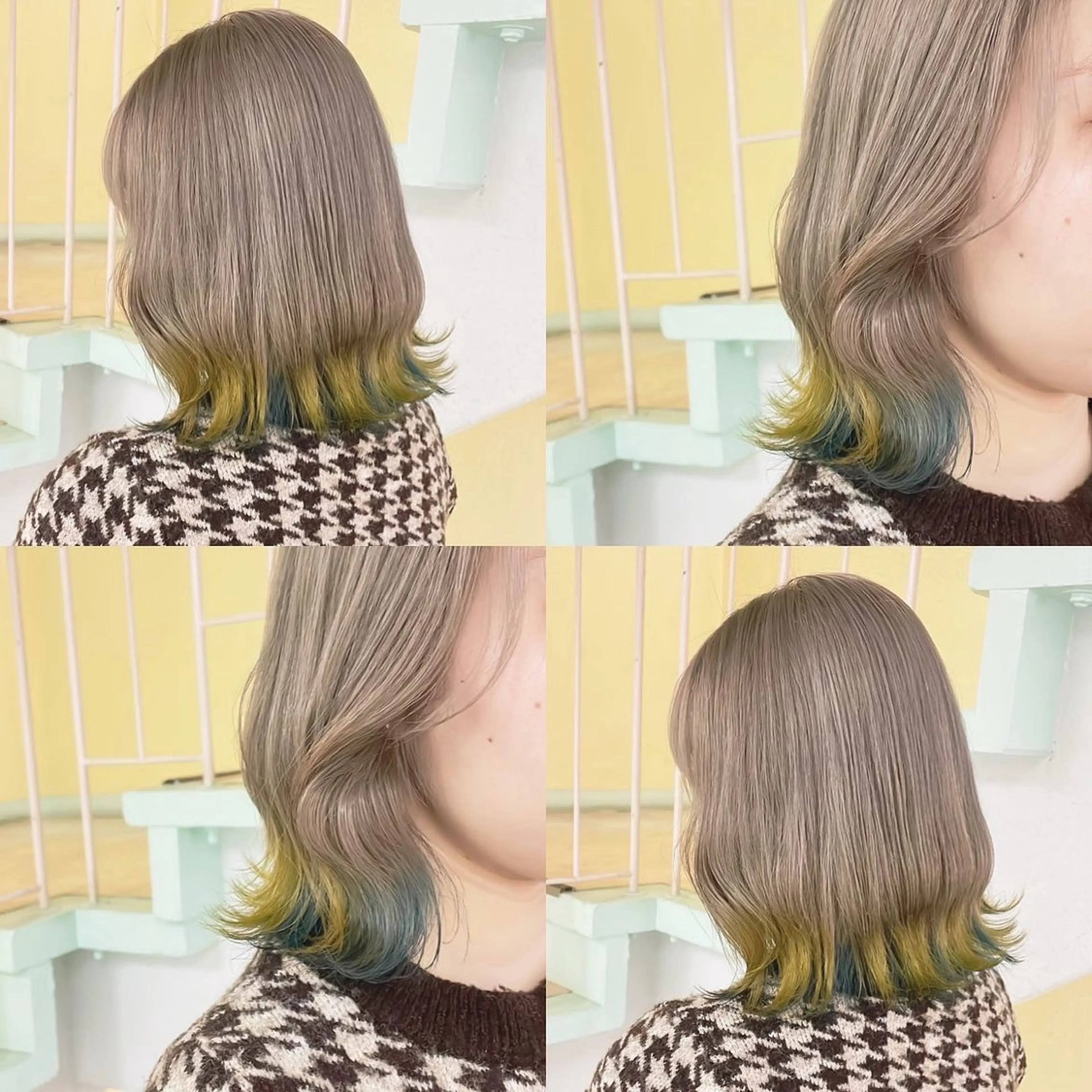 カラー ヘアカラー トリートメント 渋谷:インナーカラー ／🍒エリカ🍒のヘアスタイル