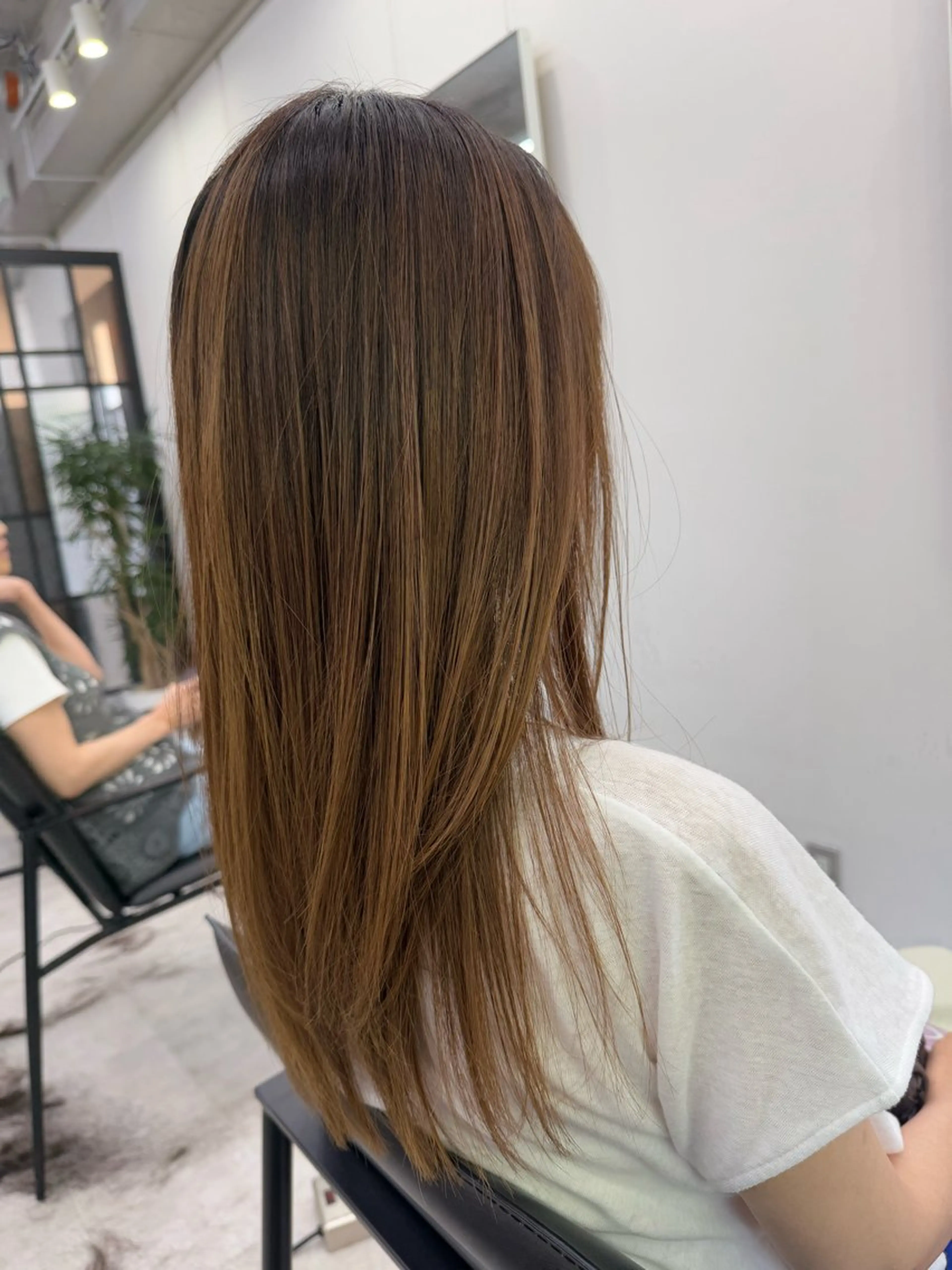 ロング パーマ 縮毛矯正 縮毛矯正 トリートメント 國井 廉のヘアスタイル