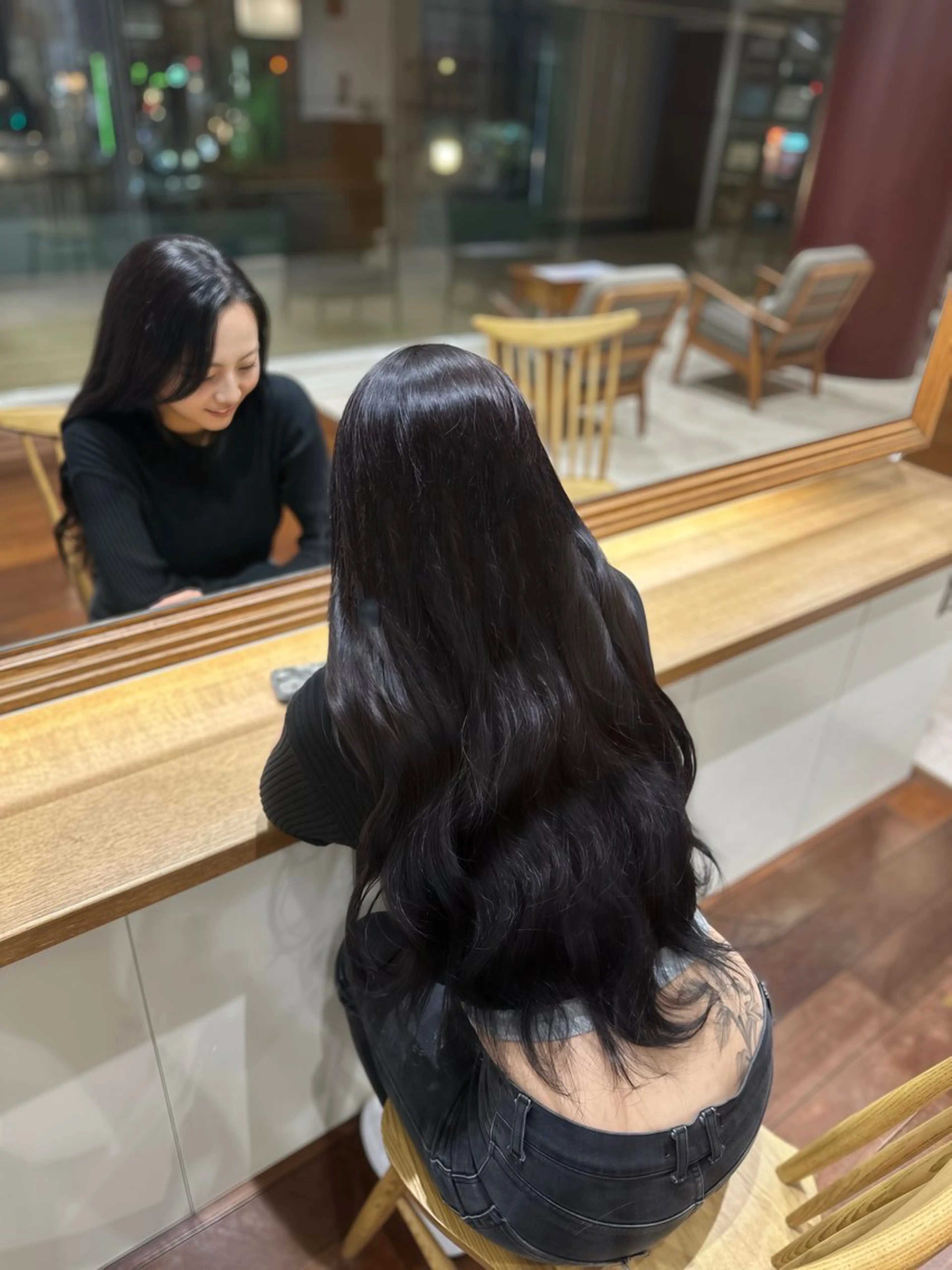 ロング カラー レッドカラー ヘアカラー ヴェリーテ所属・🩷仙台/ワンカラー /えれな🩷のヘアスタイル