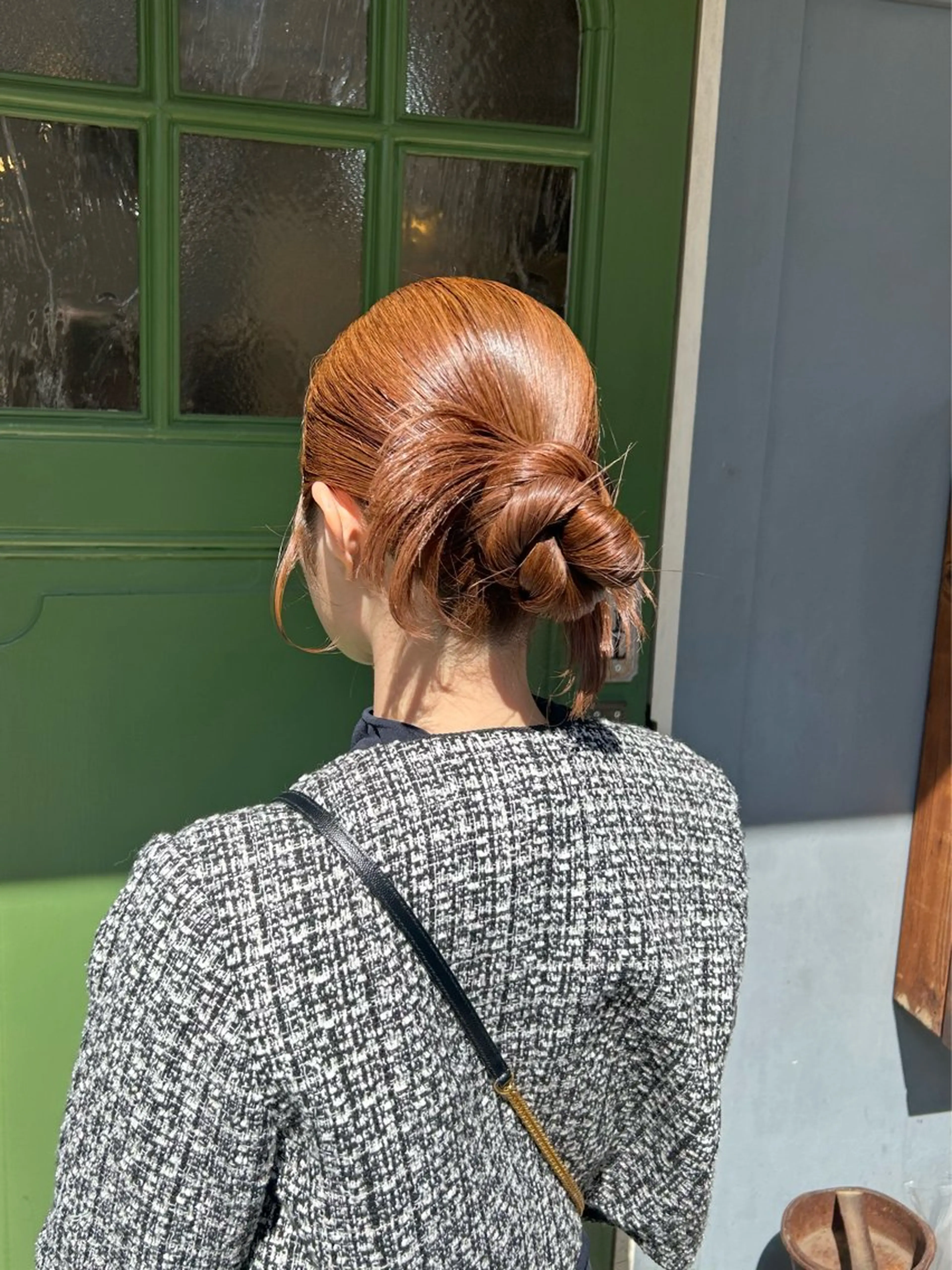 セミロング ヘアアレンジ ヘアセット BRITS 渡辺 菜々子のヘアスタイル