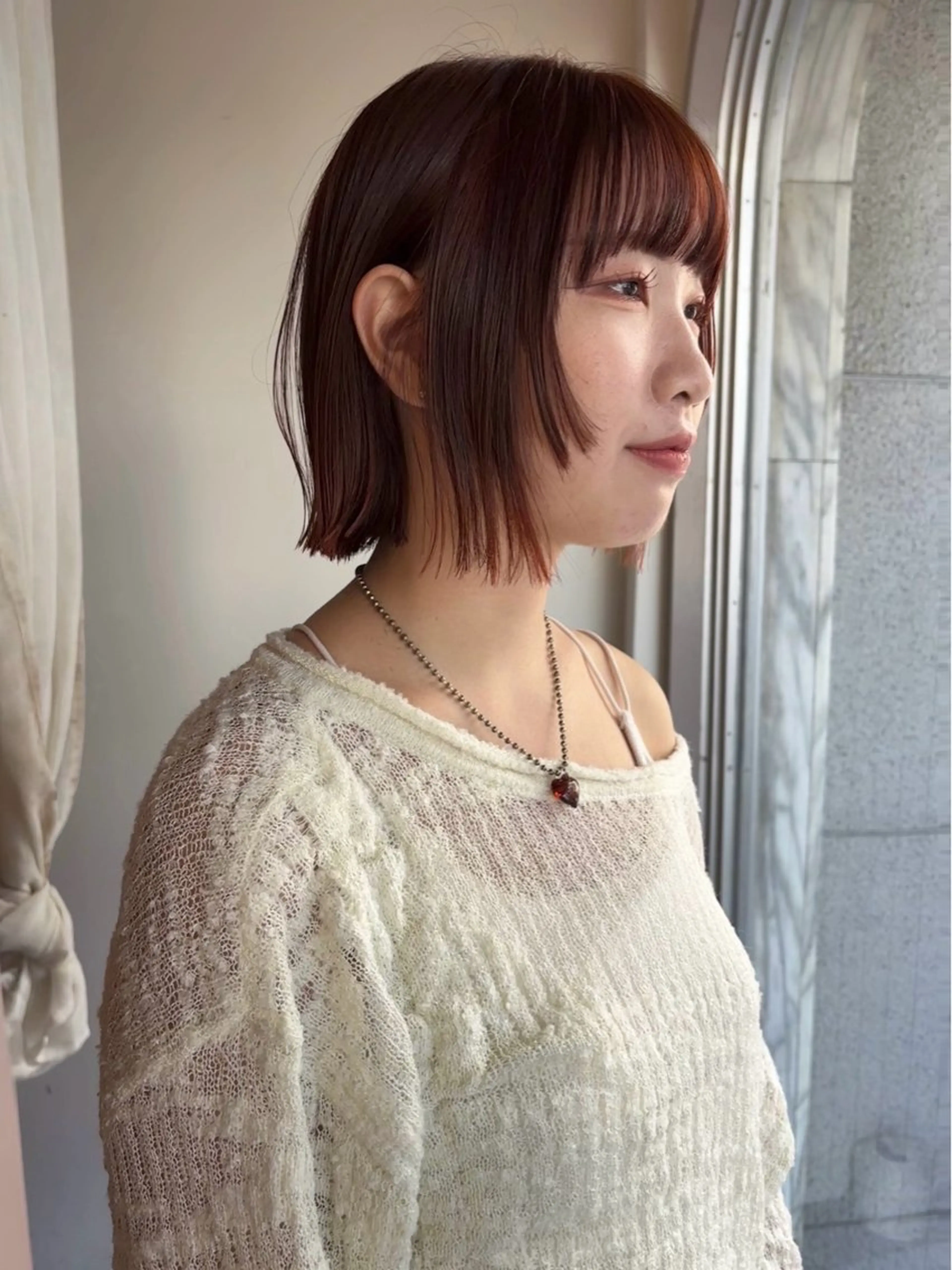 ショート 顔周りカット カット ヘアカラー 武田美空🐇 ボブ/暖色カラー🌷のヘアスタイル