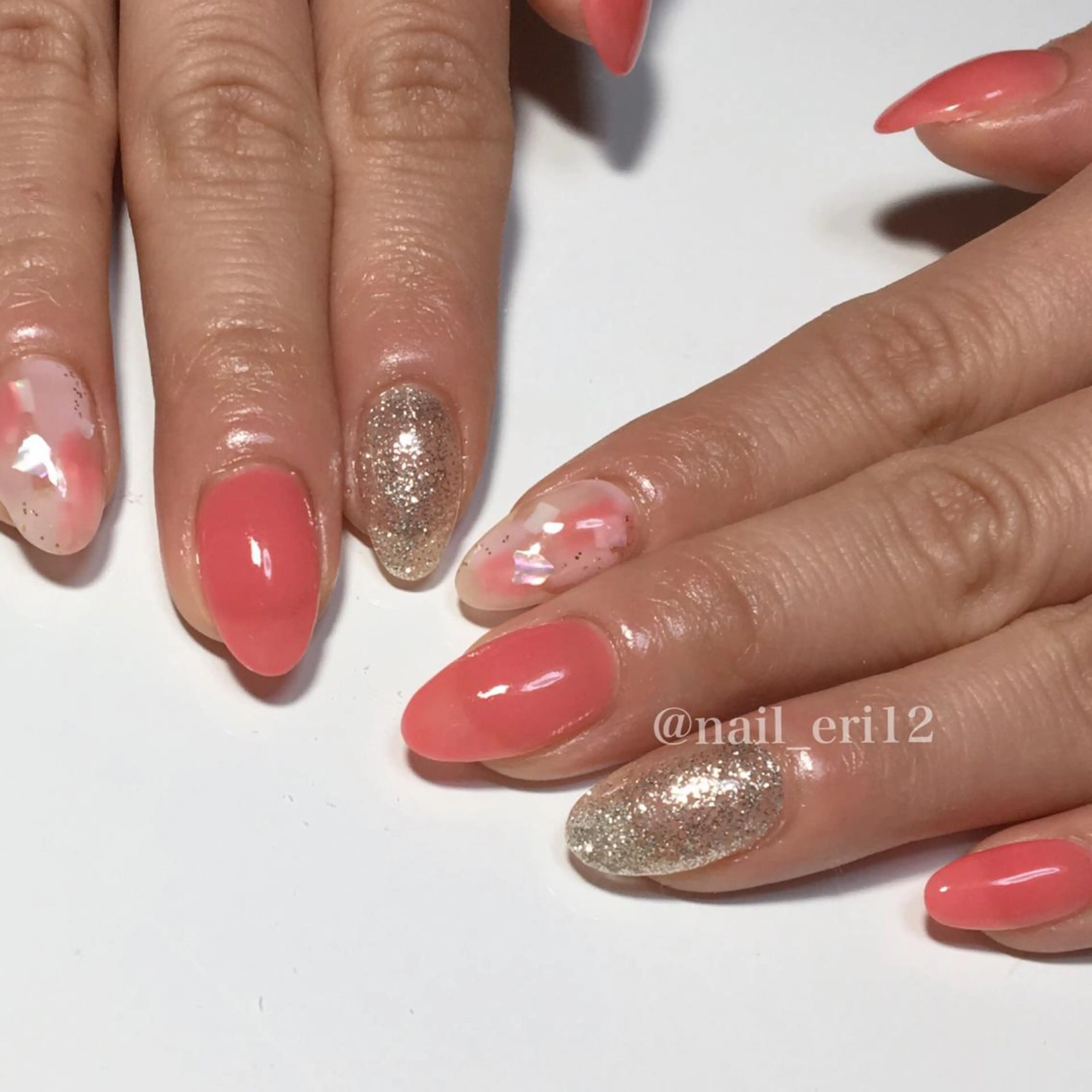 ミディアム ネイル nail salon &e eriのネイルデザイン