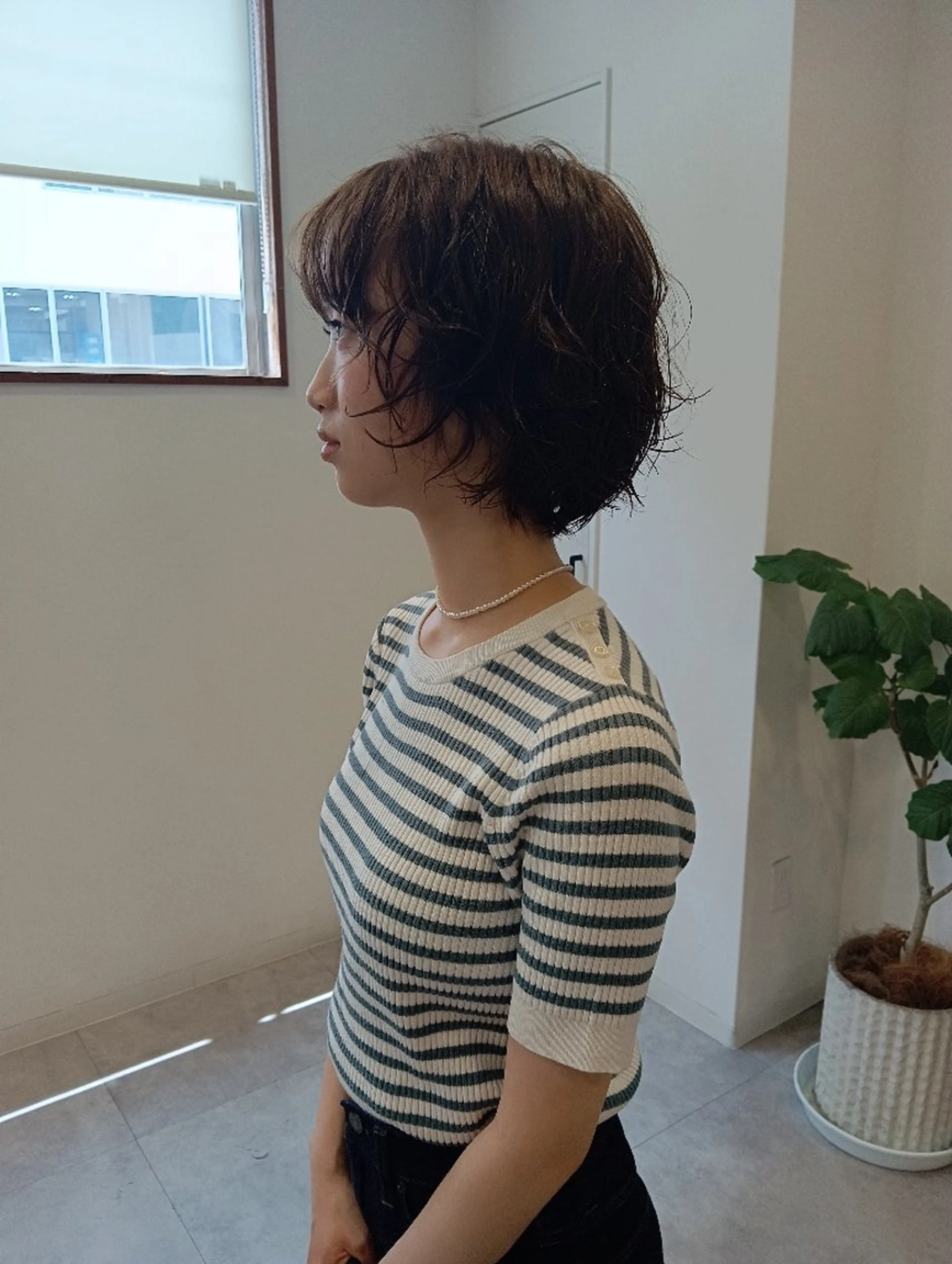 ヘアアレンジ ショート パーマ .+kino/立川  yuri✧︎*。のヘアスタイル