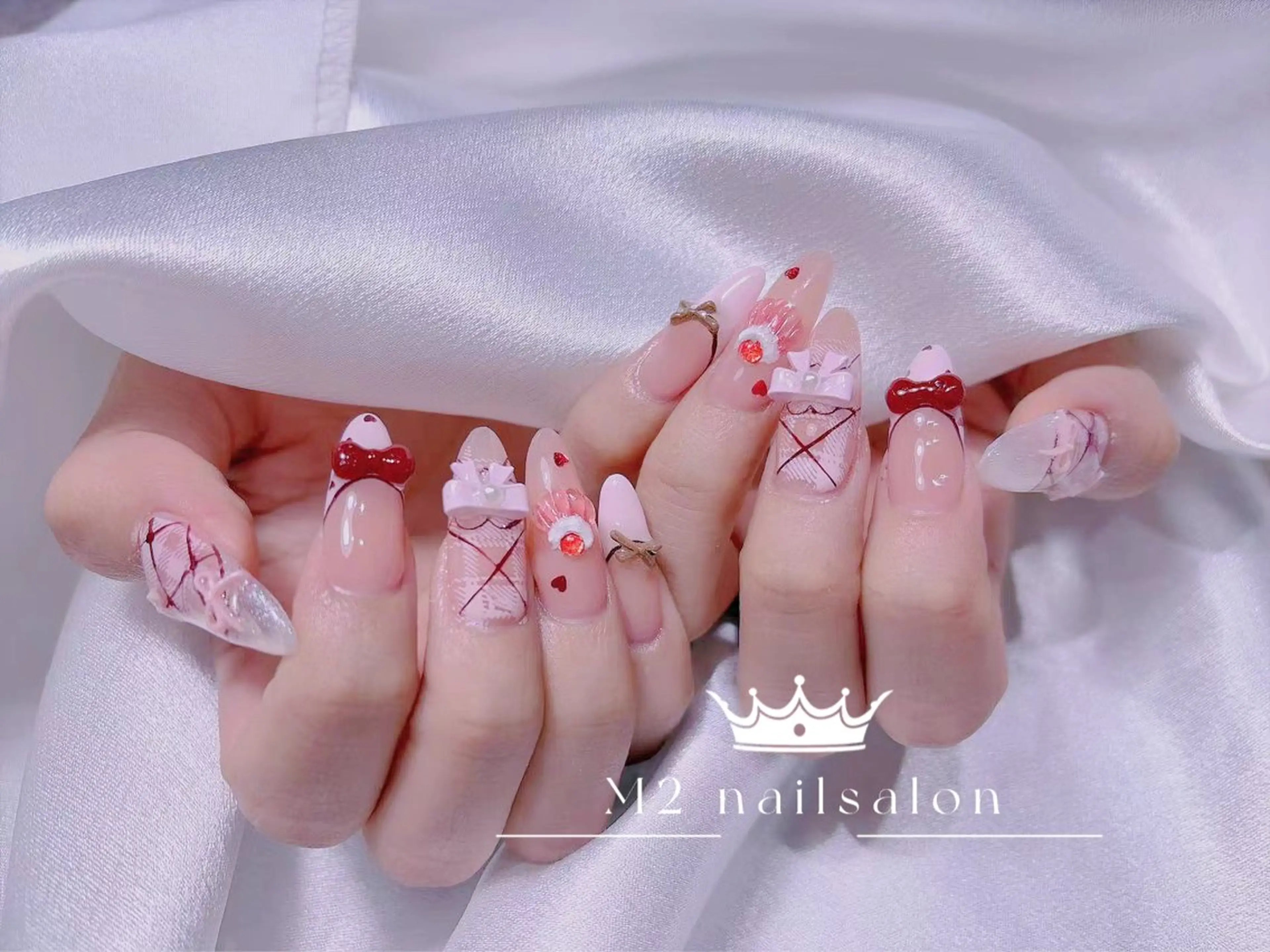 ネイル ハンドネイル 長さだし専門店 M2　rikaのネイルデザイン
