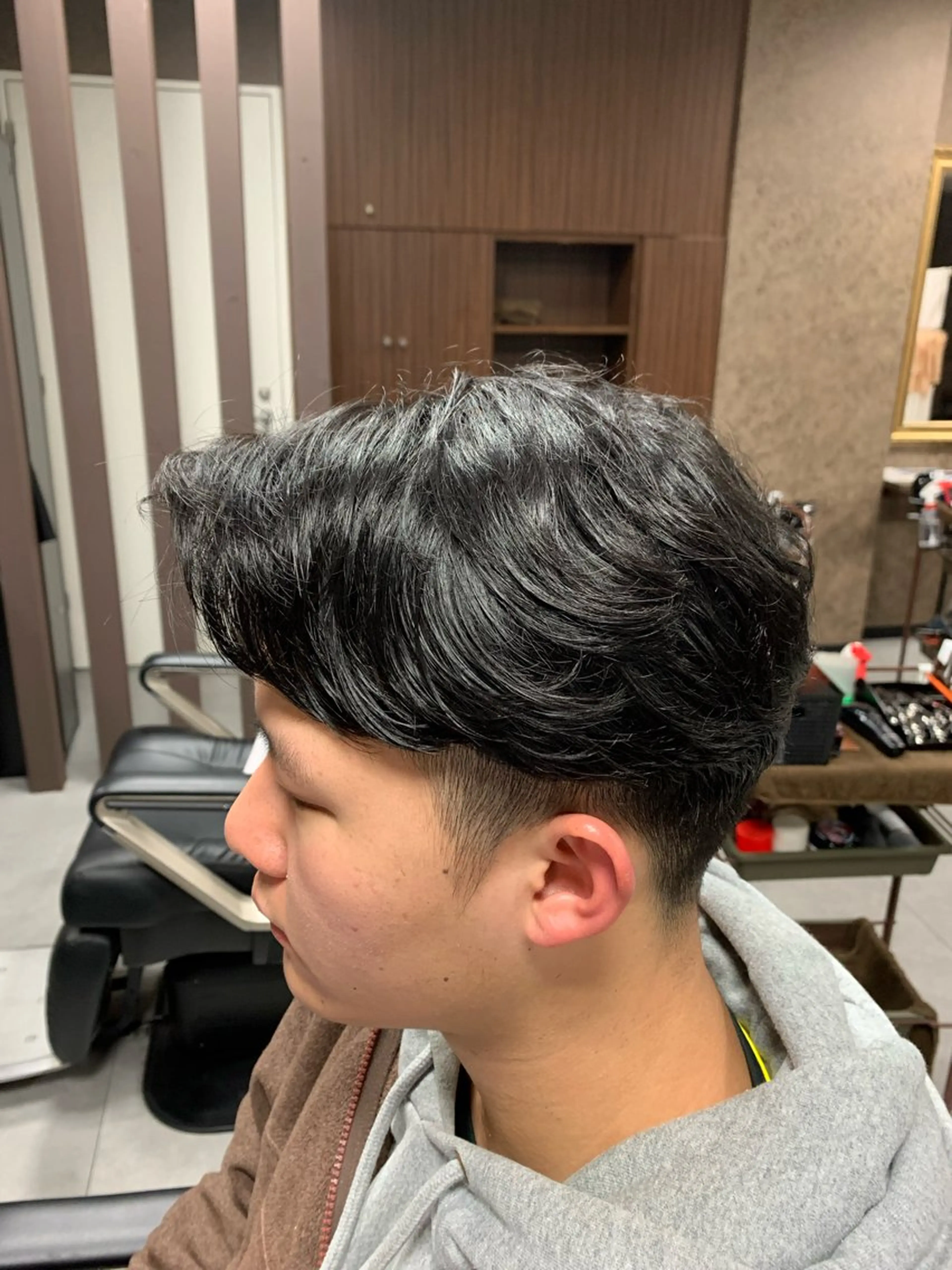 メンズ バーバーショップ涼桜新町店所属・田中大 パーマ/メンズカットのヘアスタイル