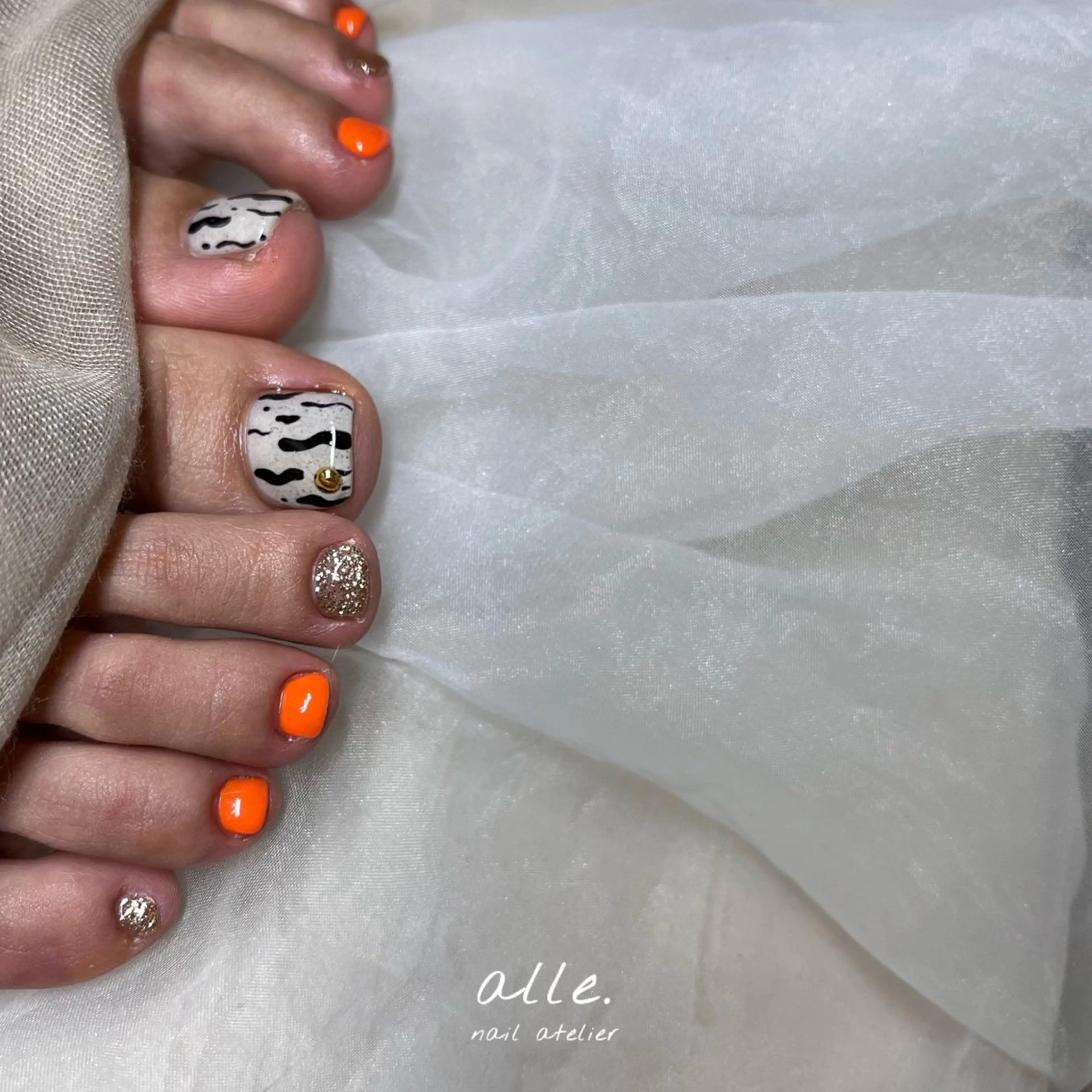 ネイル フットネイル atelier alle.のネイルデザイン
