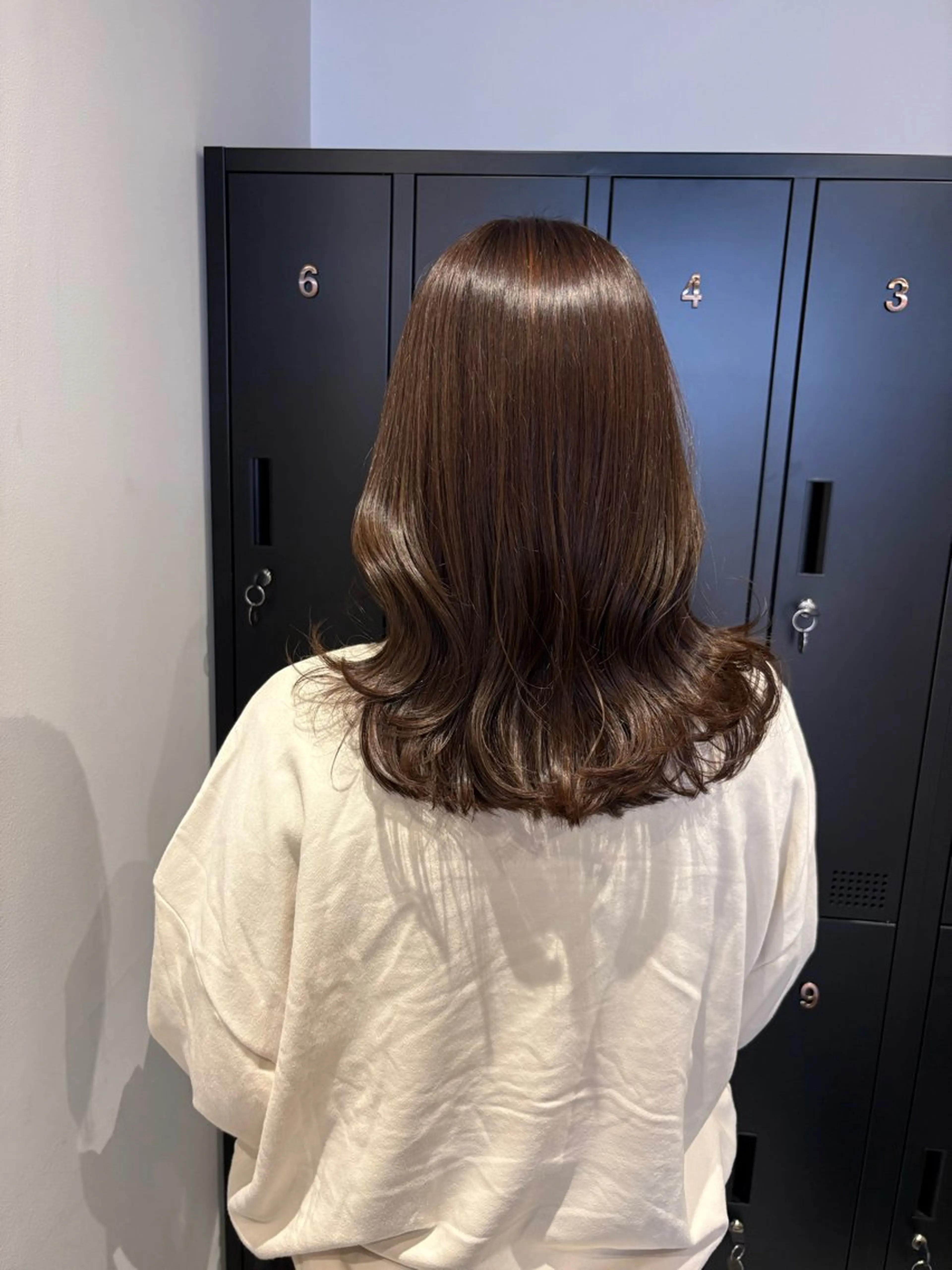 セミロング カラー カット ヘアカラー Ella所属・nana【艶髪】/ レイヤー/縮毛矯正のヘアスタイル